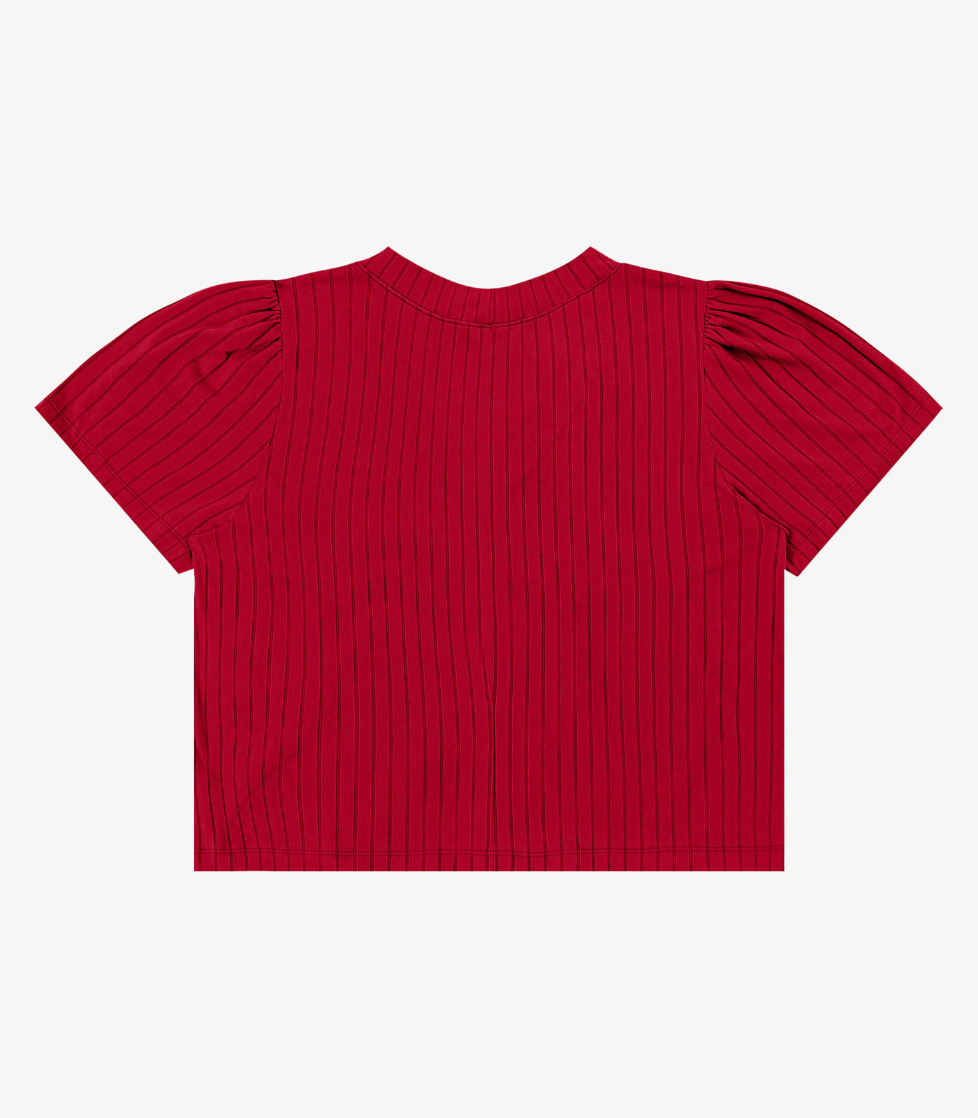 Blusa Canelada Plus Infinita Cor Vermelho - Imagem 10