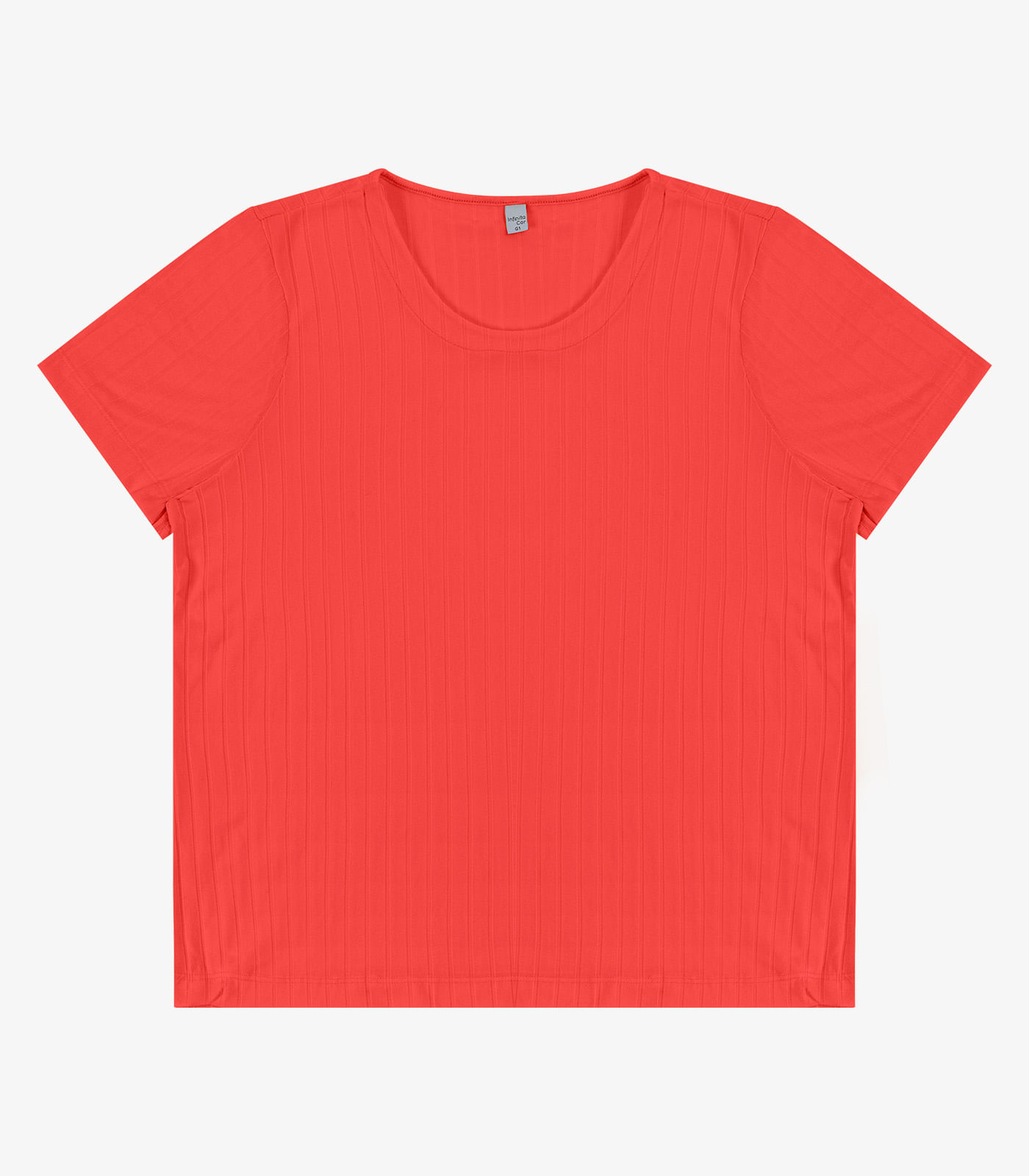 Blusa Malha Delicate Plus Infinita Cor Vermelho - Imagem 11