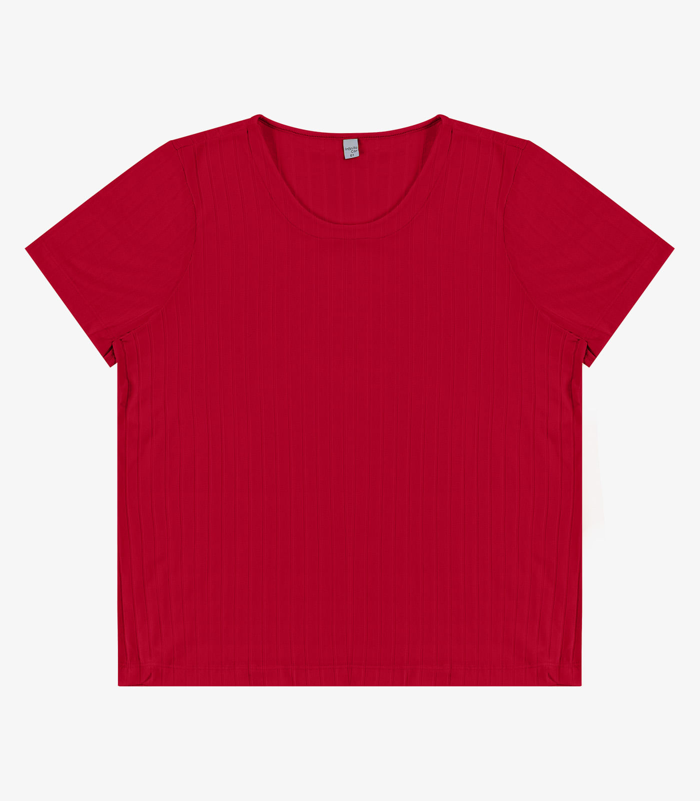 Blusa Malha Delicate Plus Infinita Cor Vermelho - Imagem 11