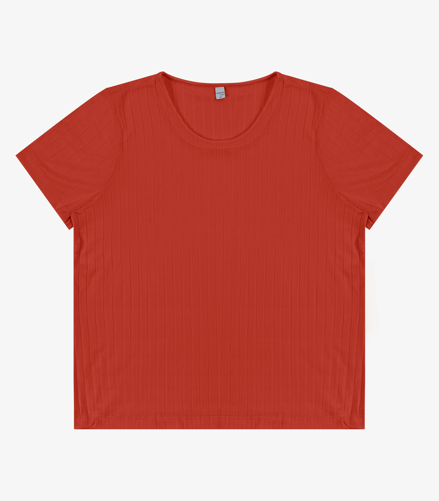 Blusa Malha Delicate Plus Infinita Cor Laranja - Imagem 11