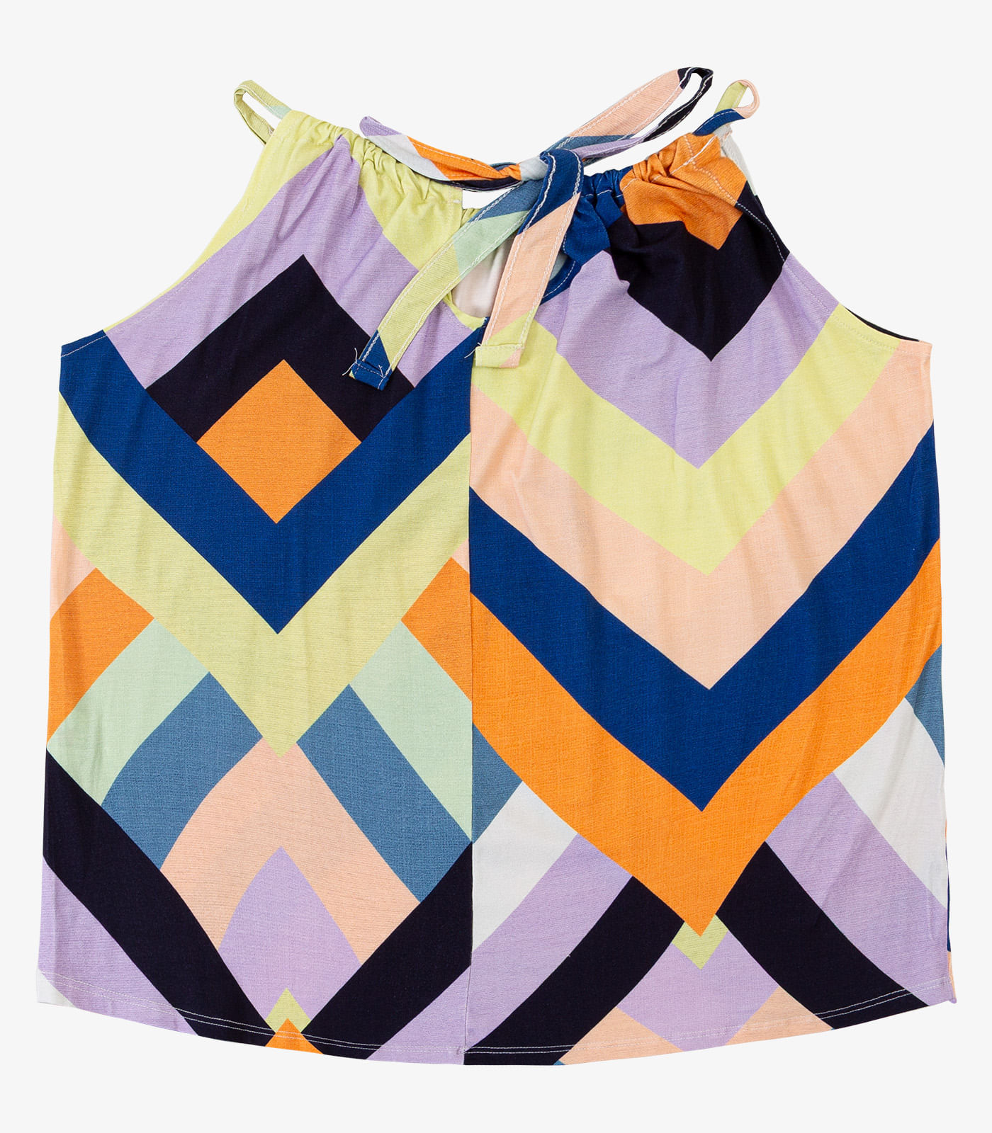 Blusa de Alça Plus Size Infinita Cor Laranja - Imagem 10