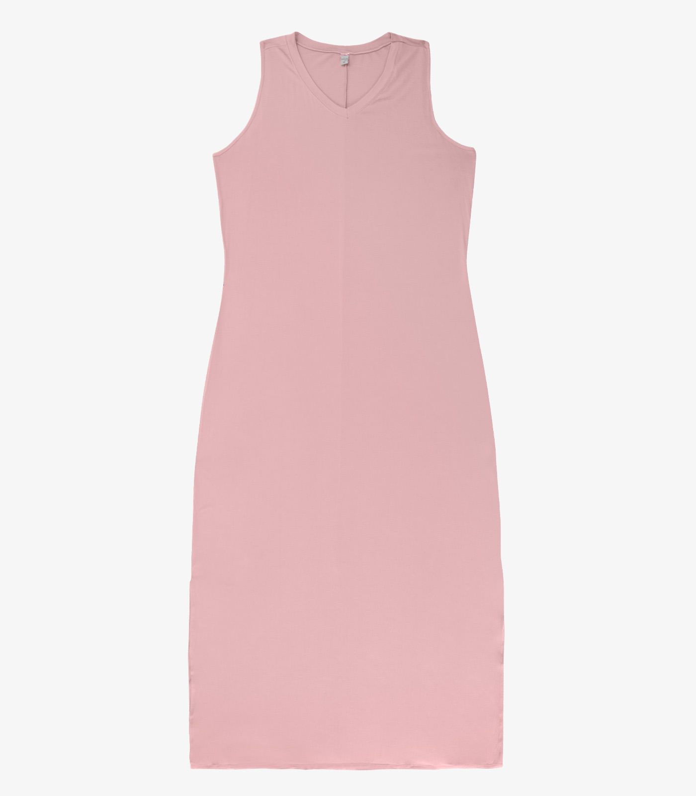 Vestido Longo Plus Size Infinita Cor Rosa - Imagem 5