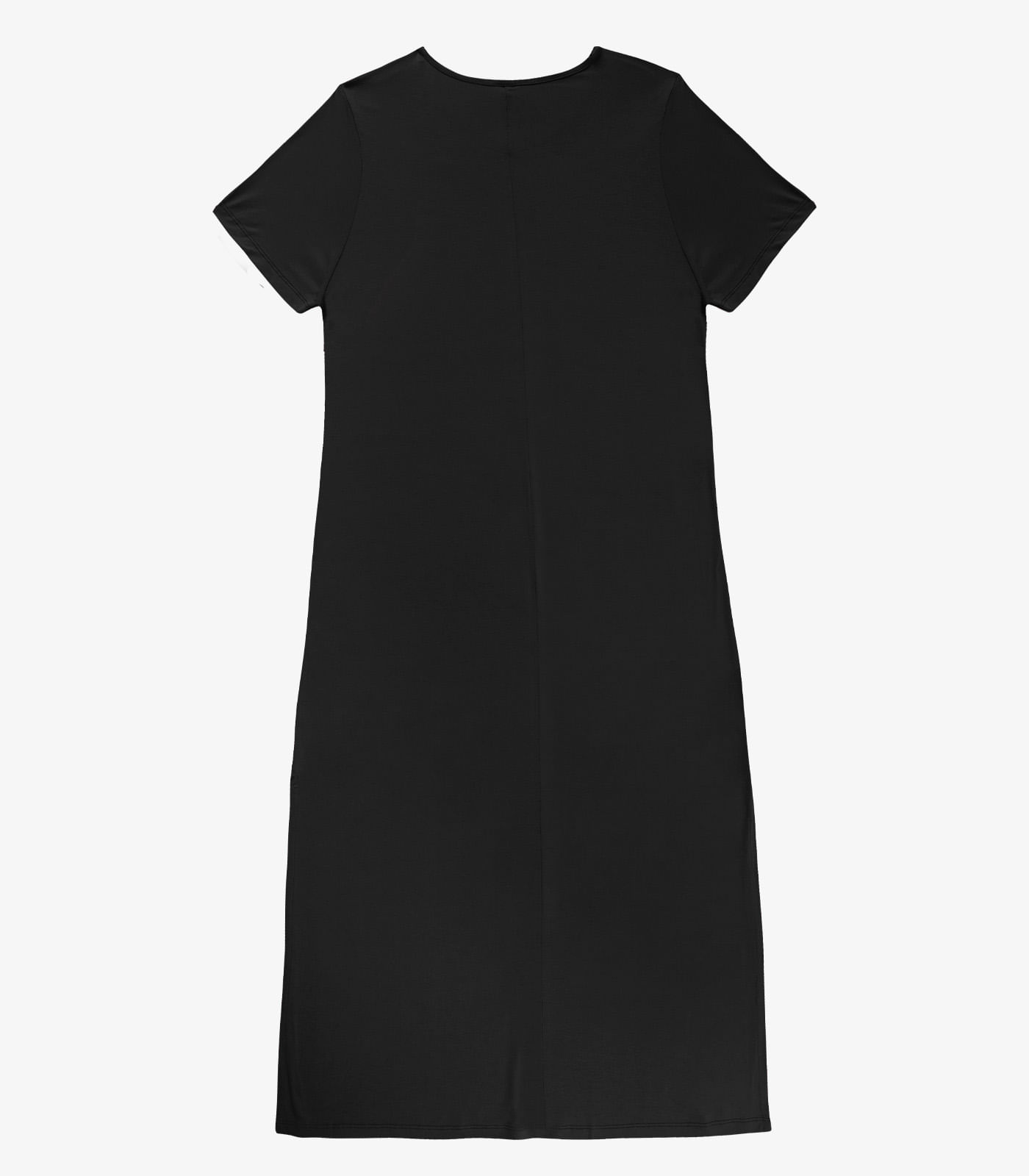 Vestido Feminino Midi Plus Size Infinita Cor Preto - Imagem 2