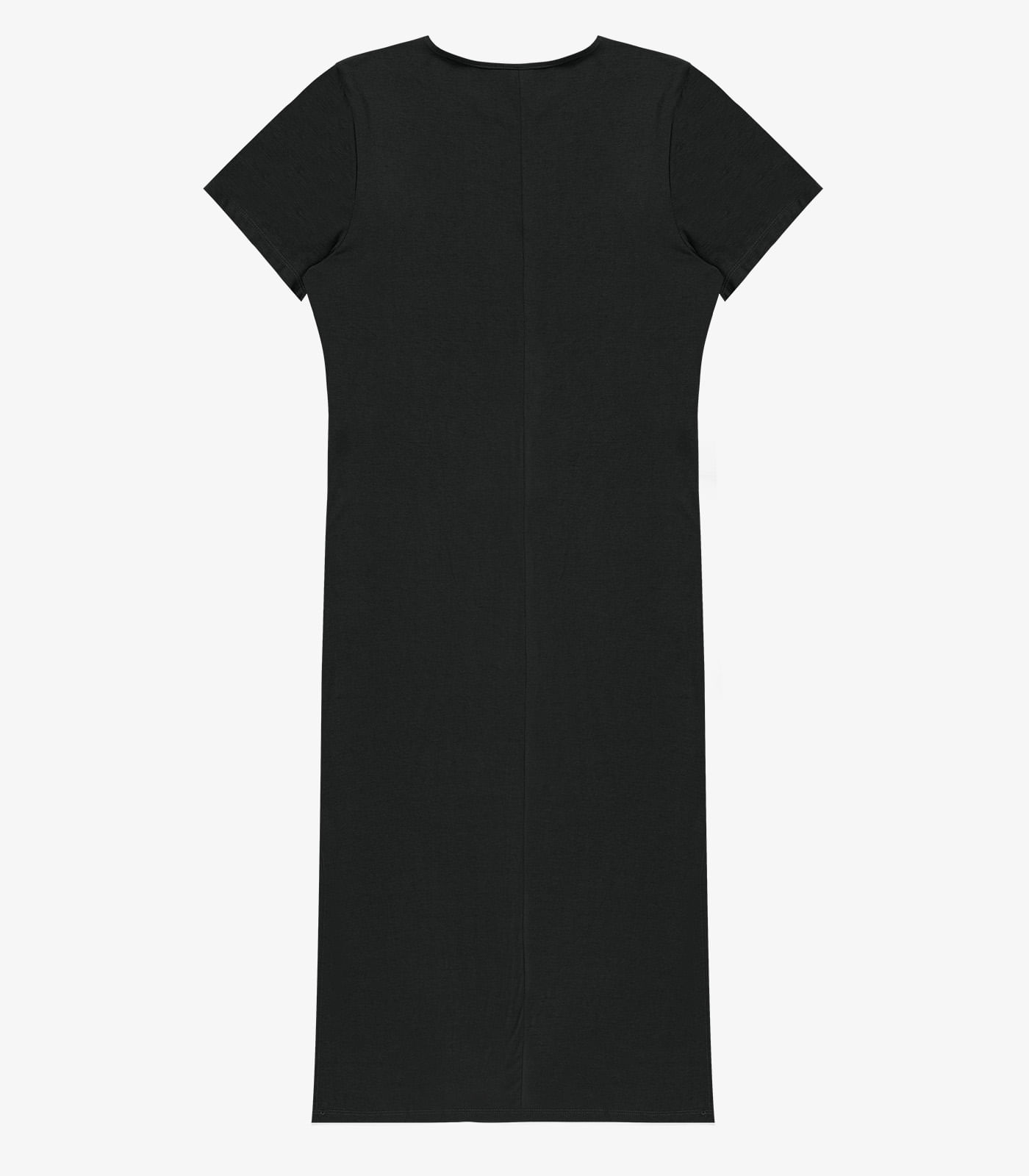 Vestido Feminino Midi Plus Size Infinita Cor Preto - Imagem 4
