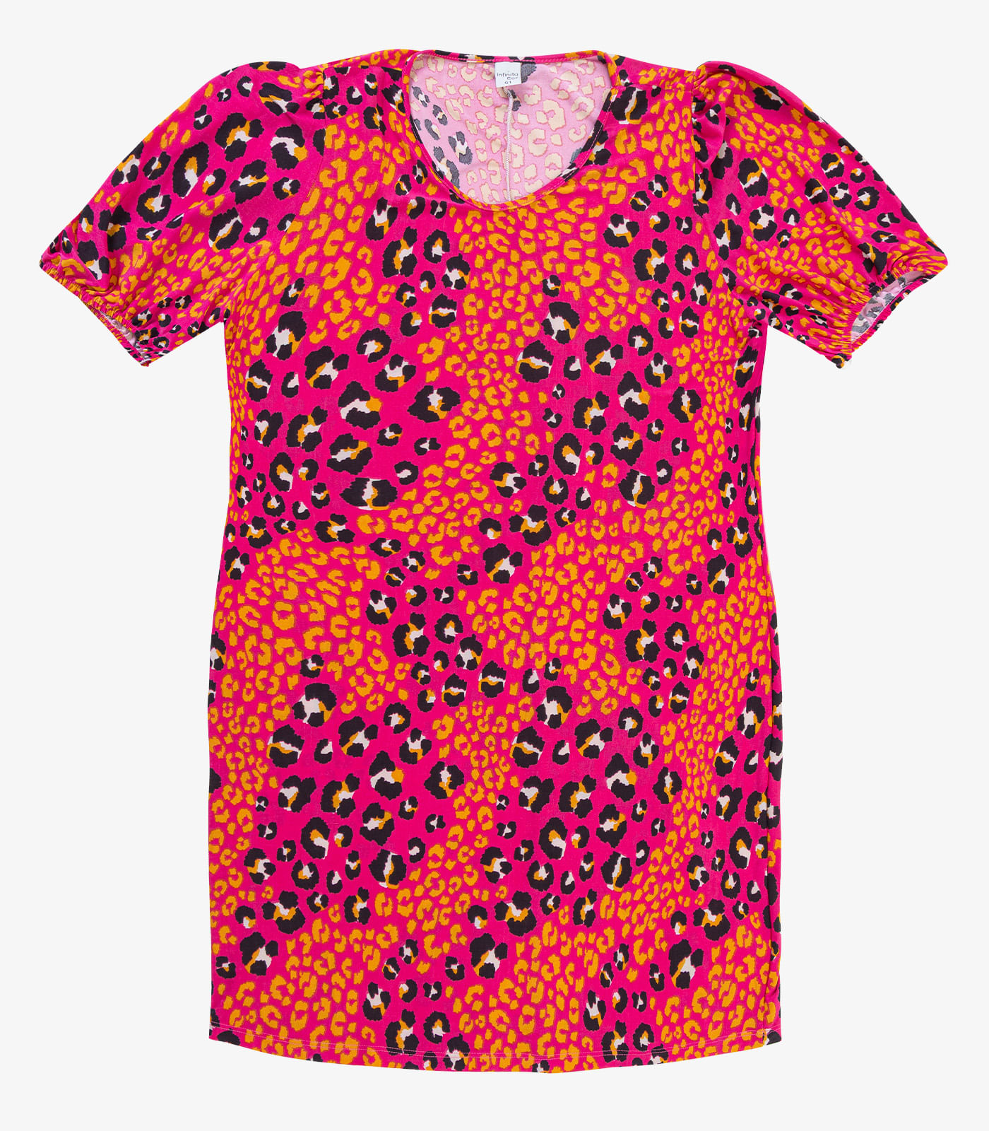 Vestido Malha Fria Plus Infinita Cor Rosa - Imagem 17