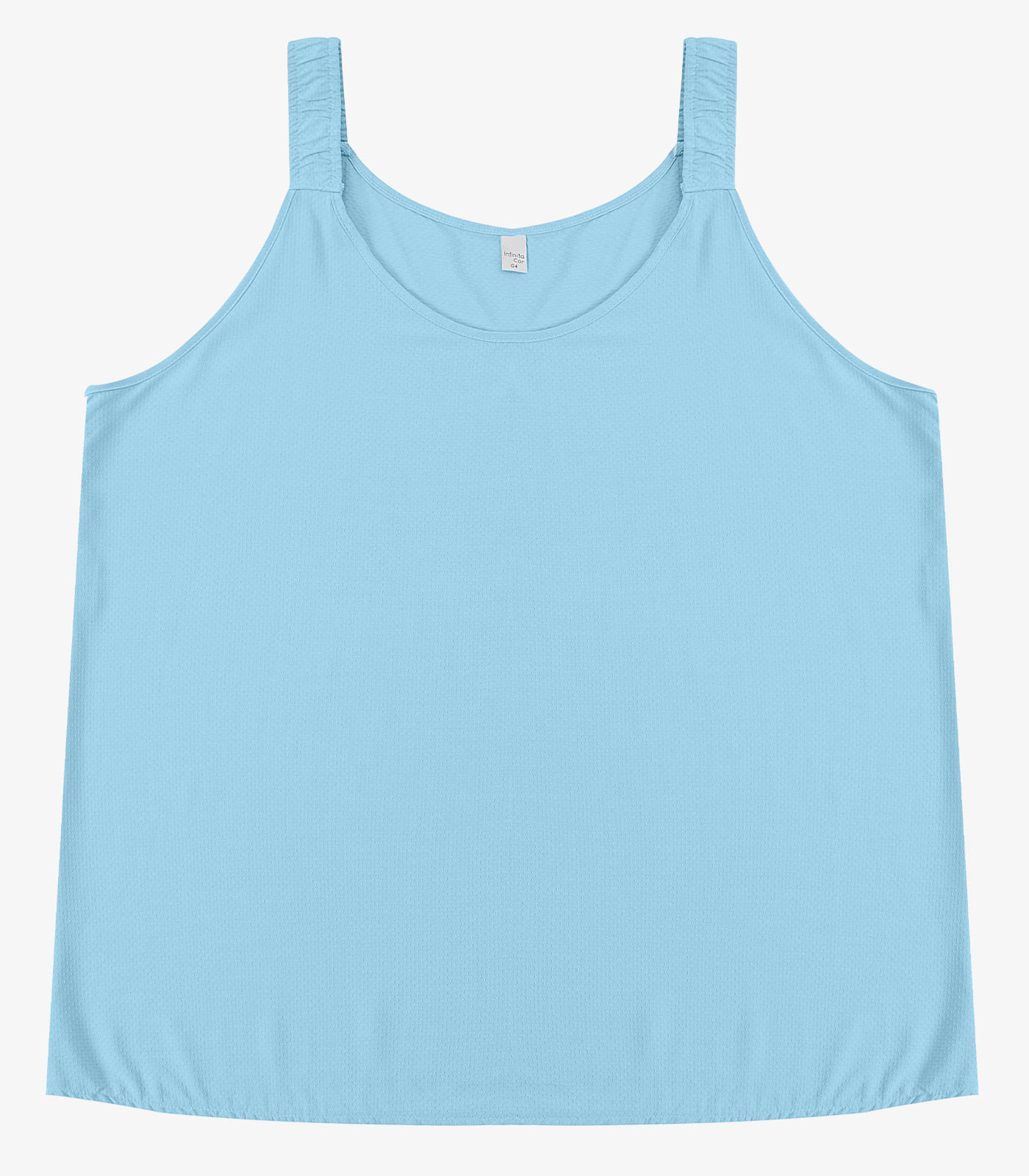 Regata Feminina Plus Size Infinita Cor Azul - Imagem 23