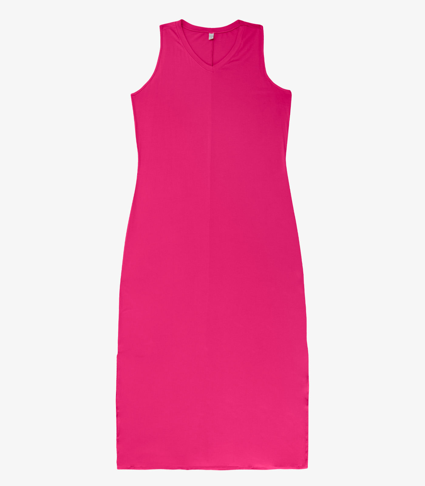 Vestido Longo Plus Size Infinita Cor Rosa - Imagem 13