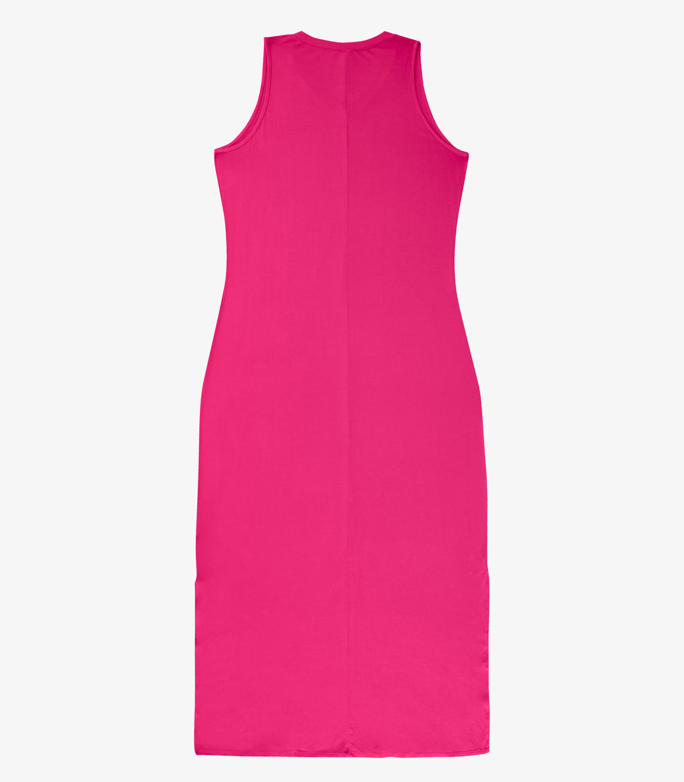 Vestido Longo Plus Size Infinita Cor Rosa - Imagem 6