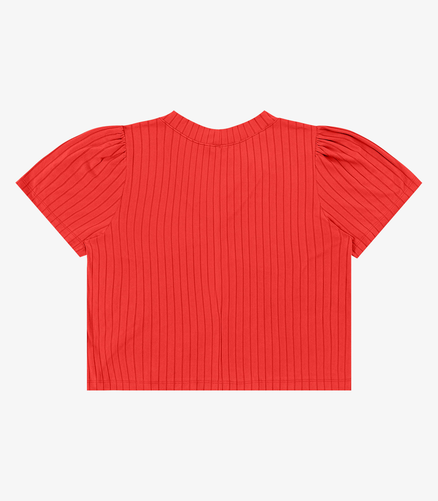 Blusa Canelada Plus Infinita Cor Vermelho - Imagem 12