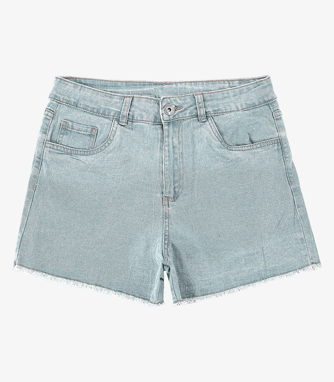 Shorts Jeans Feminino Adulto Básico Select Azul - Imagem 5