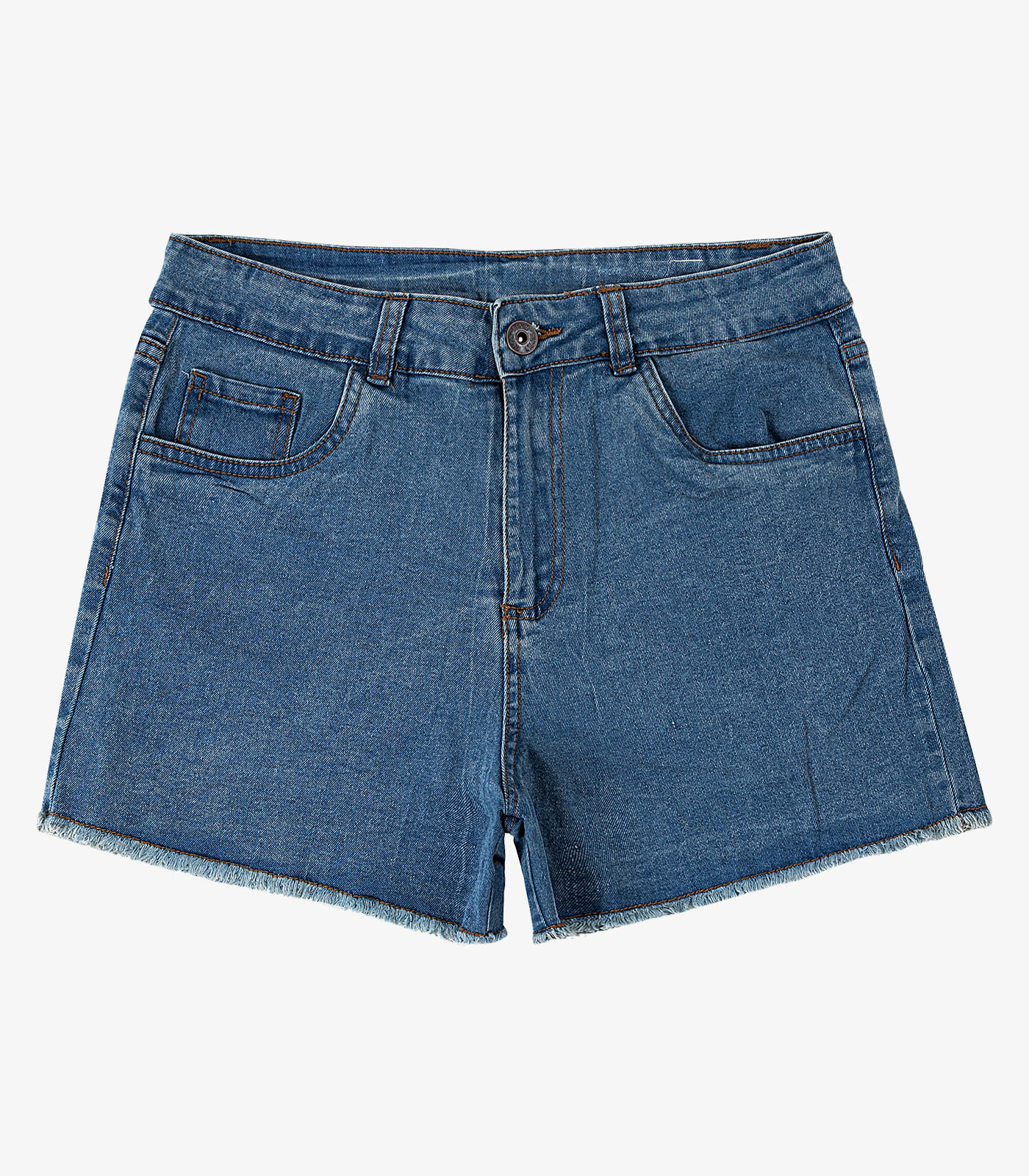 Shorts Jeans Azul Feminino Adulto Básico Select - Imagem 29
