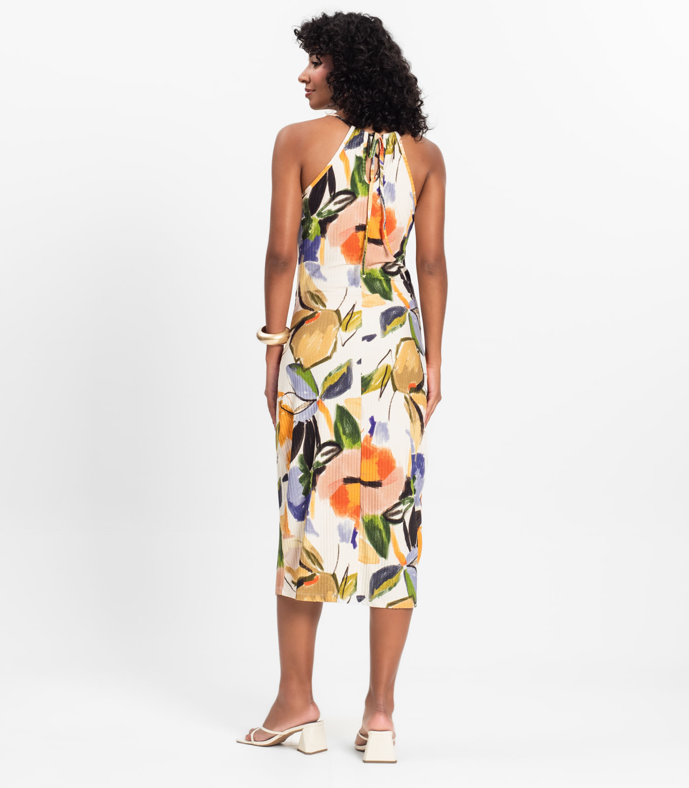 Vestido Feminino Ribana Canelada Select Verde - Imagem 15