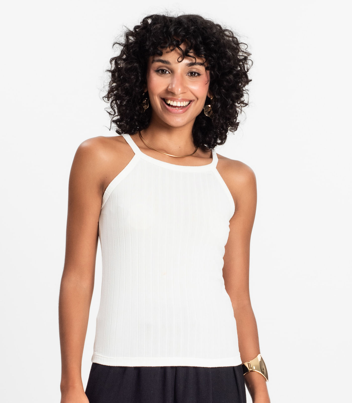 Regata Feminina Infinita Cor Bege - Imagem 2