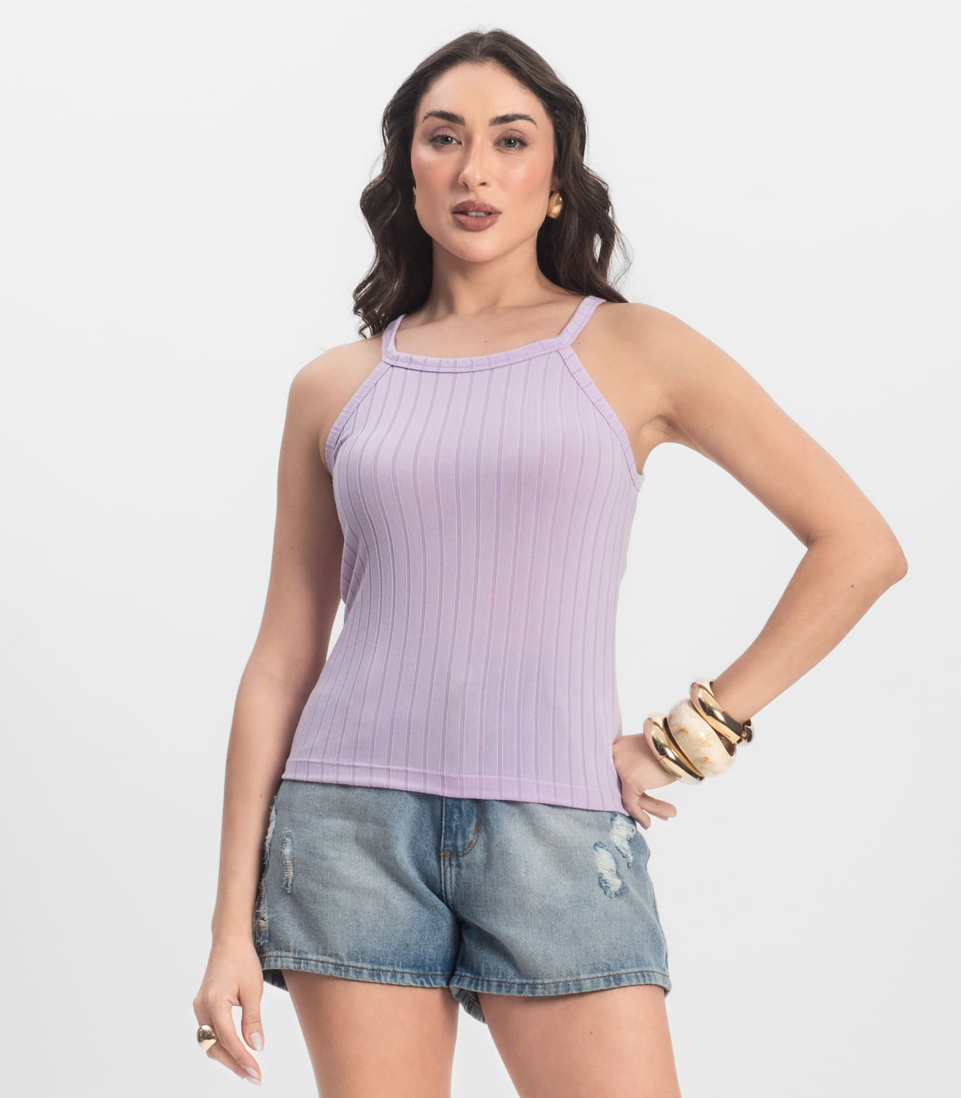 Regata Feminina Infinita Cor Roxo