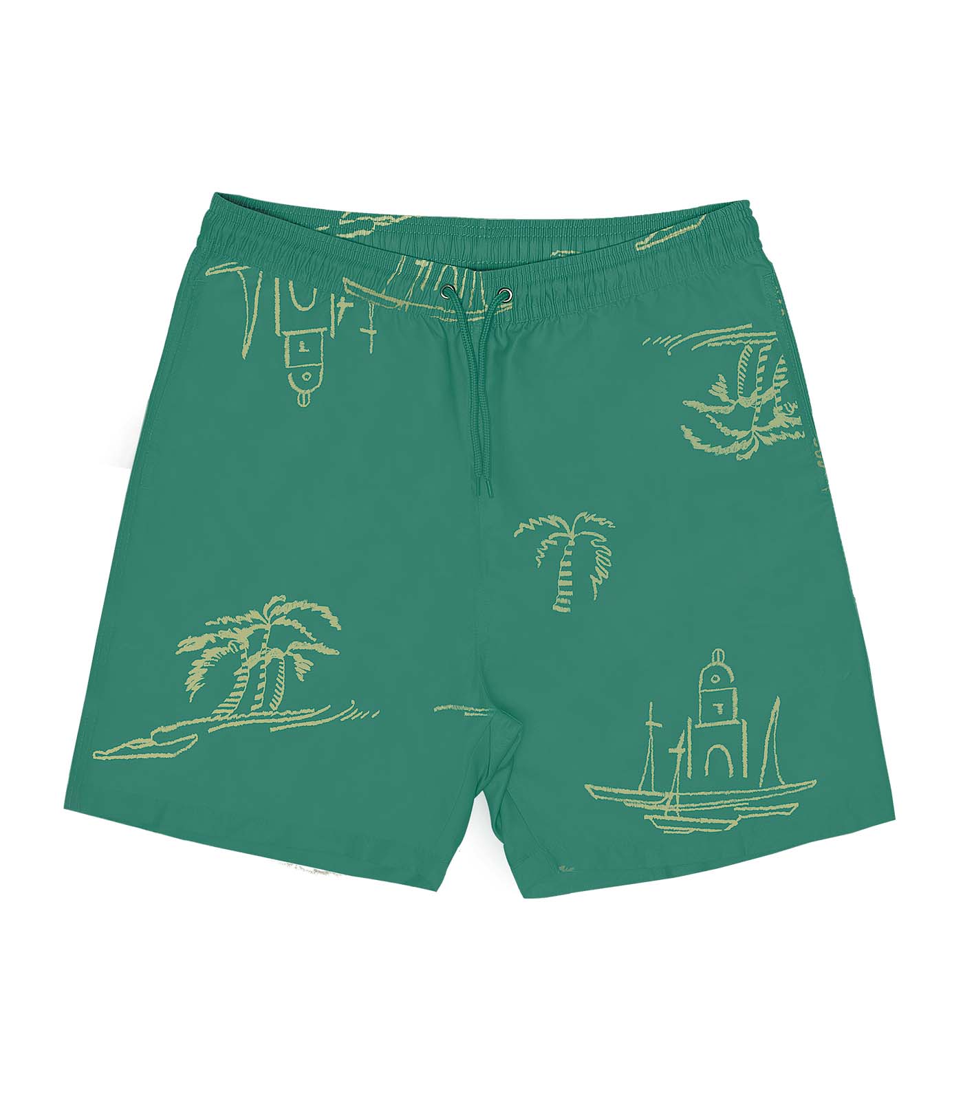 Bermuda Masculina Estampada em Microfibra Rovitex Verde - Imagem 22
