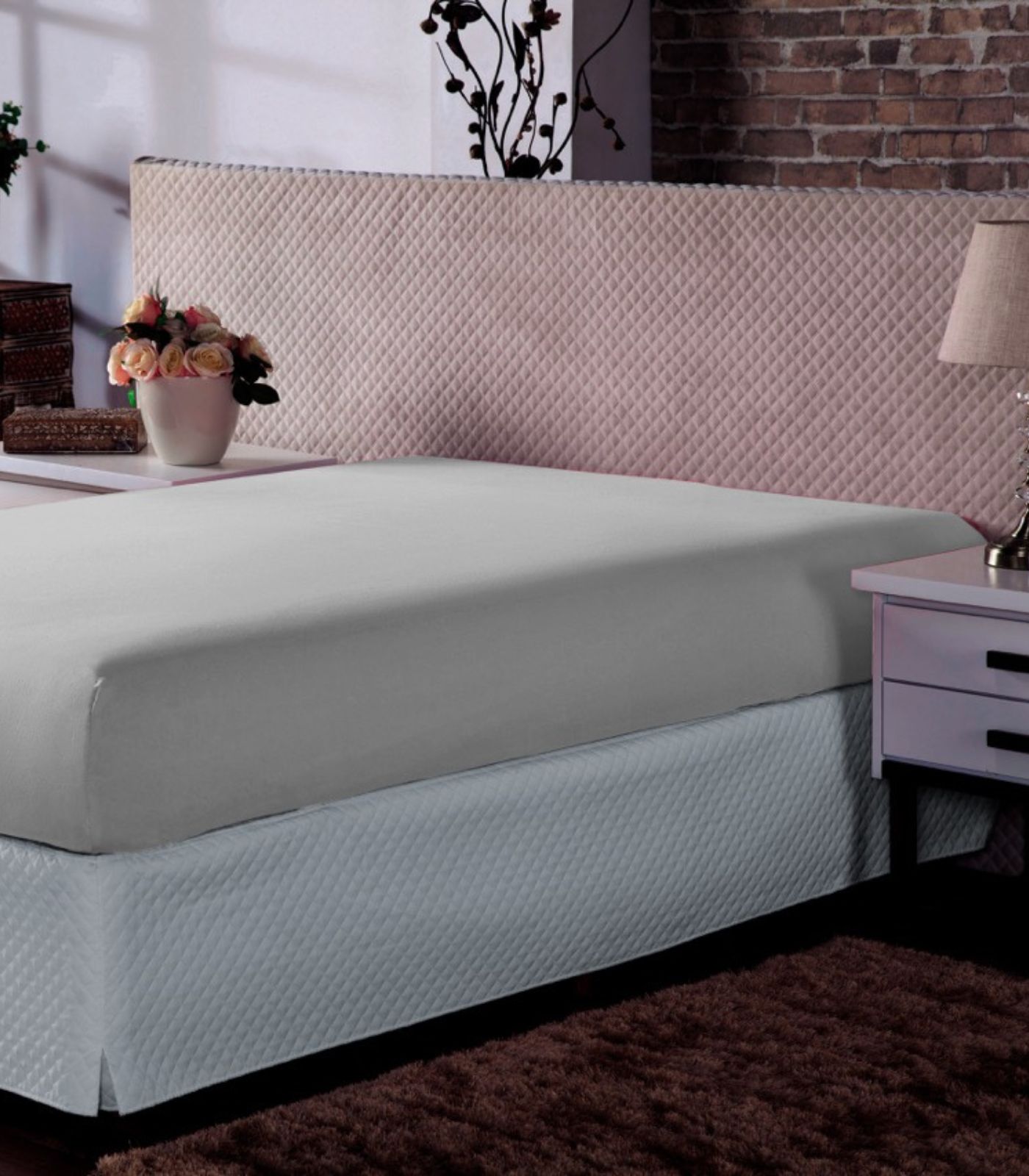 Lençol Avulso Casal Doce Vida Cinza