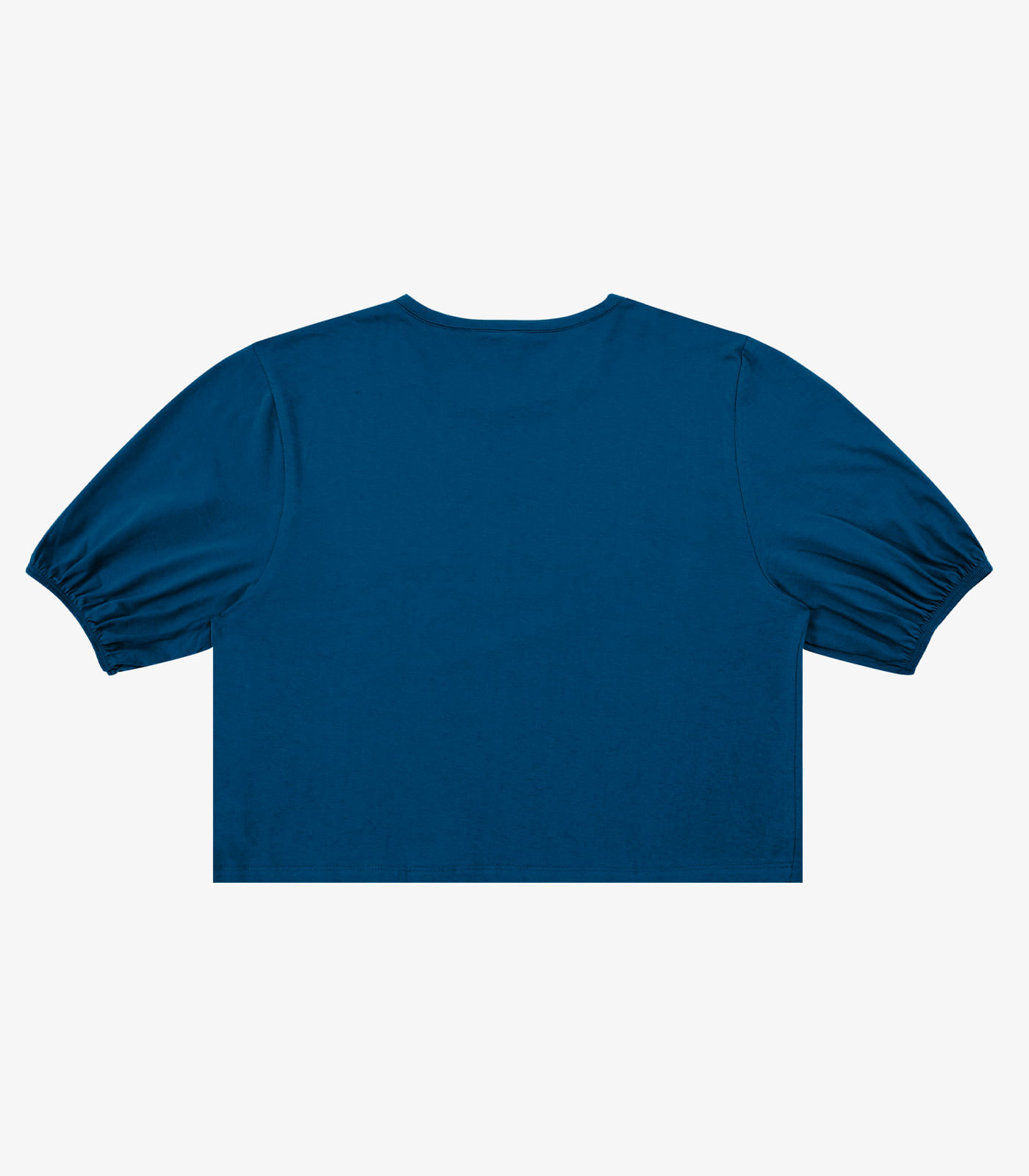 Blusa Manga Camponesa Feminina Rovitex Azul - Imagem 6