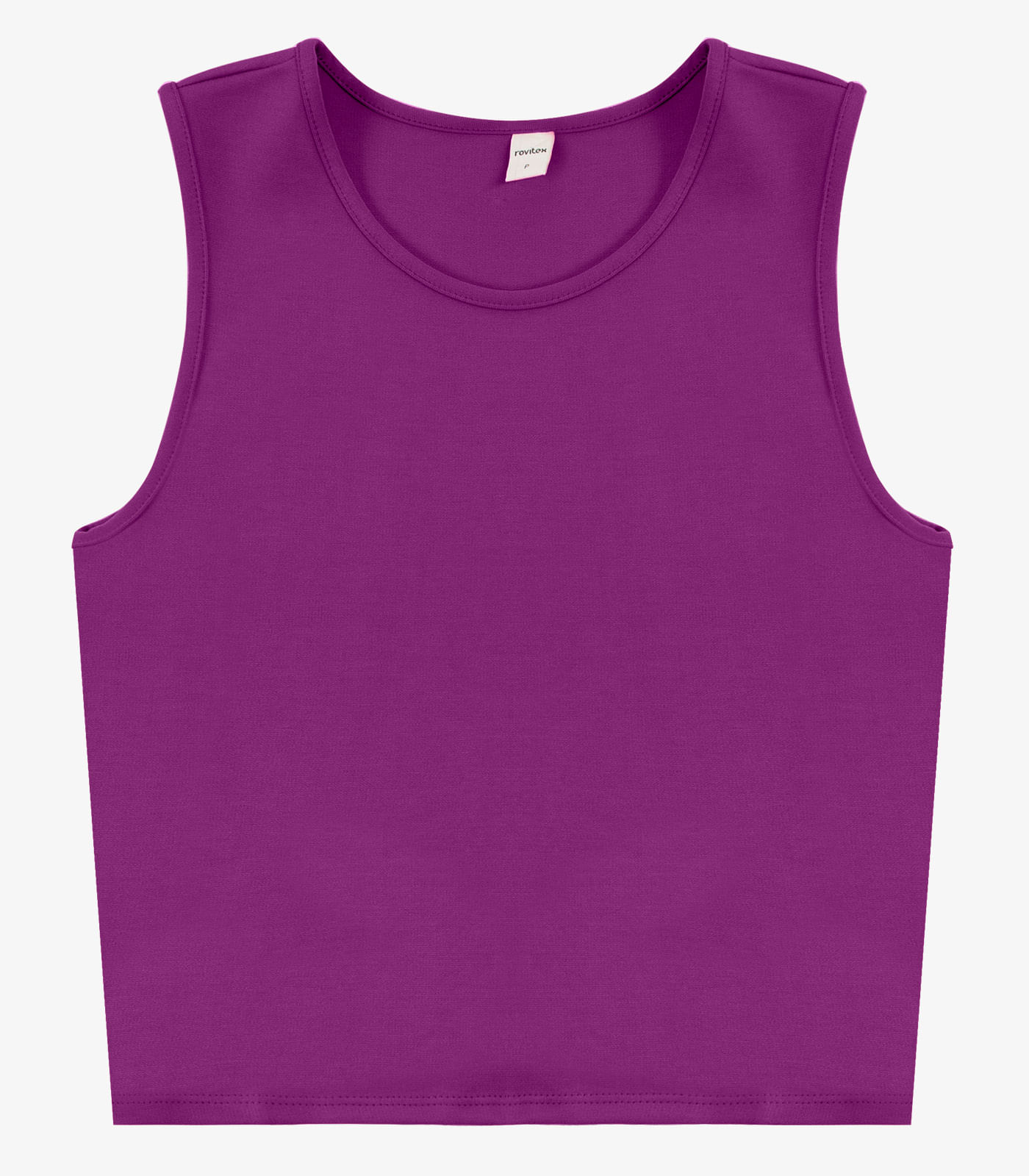 Regata Feminina em Ponto Roma Rovitex Roxo - Imagem 17