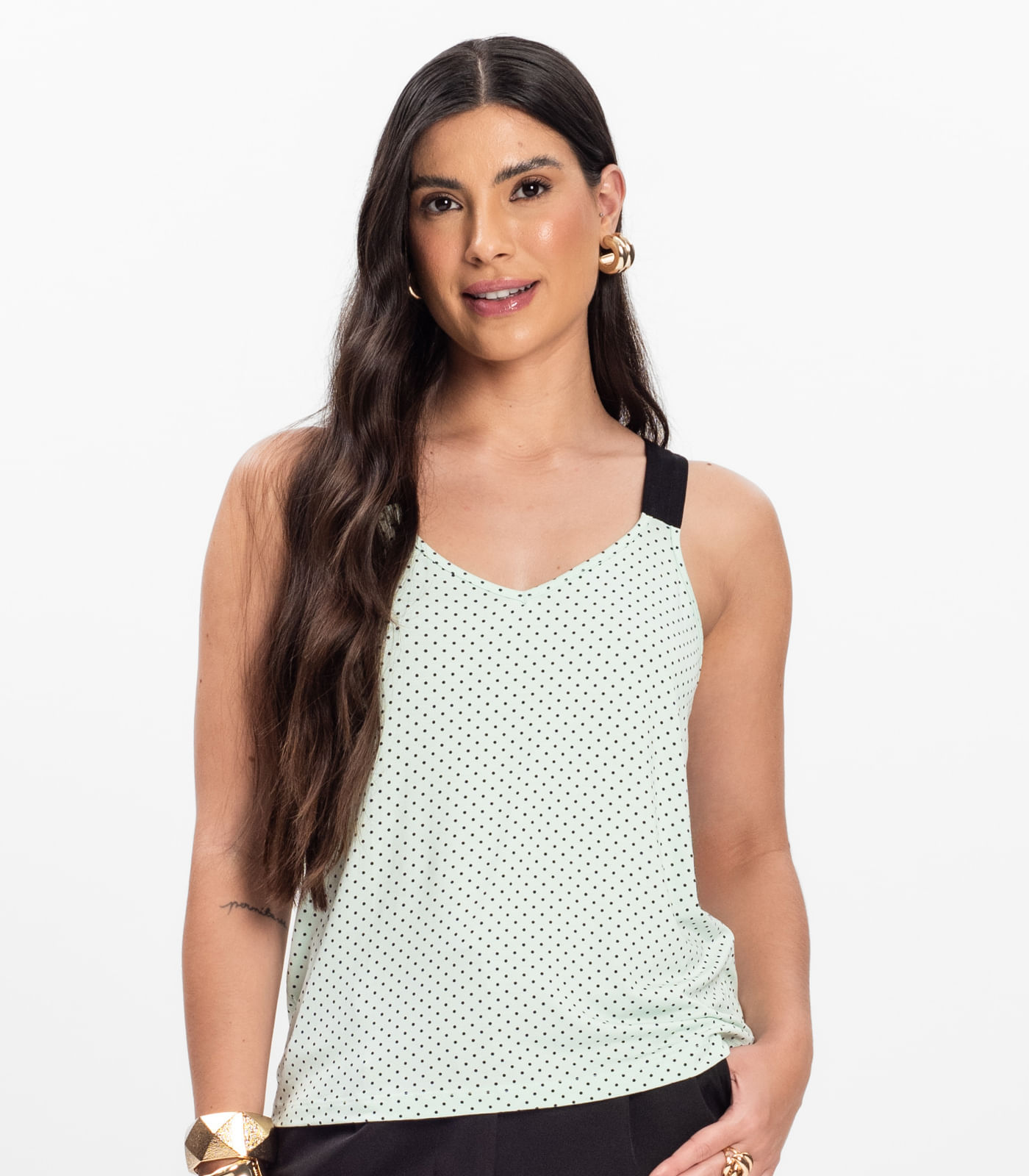 Regata Nadador Feminina Estampada Rovitex Azul - Imagem 14