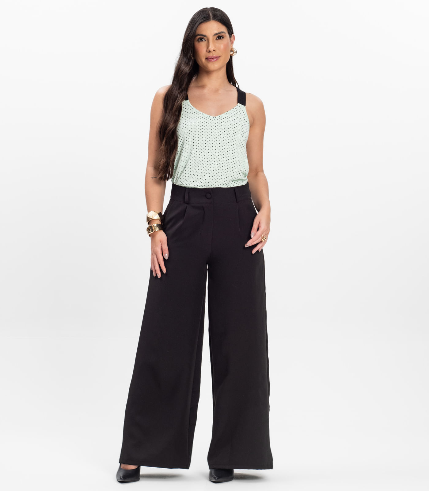 Regata Nadador Feminina Estampada Rovitex Azul - Imagem 4
