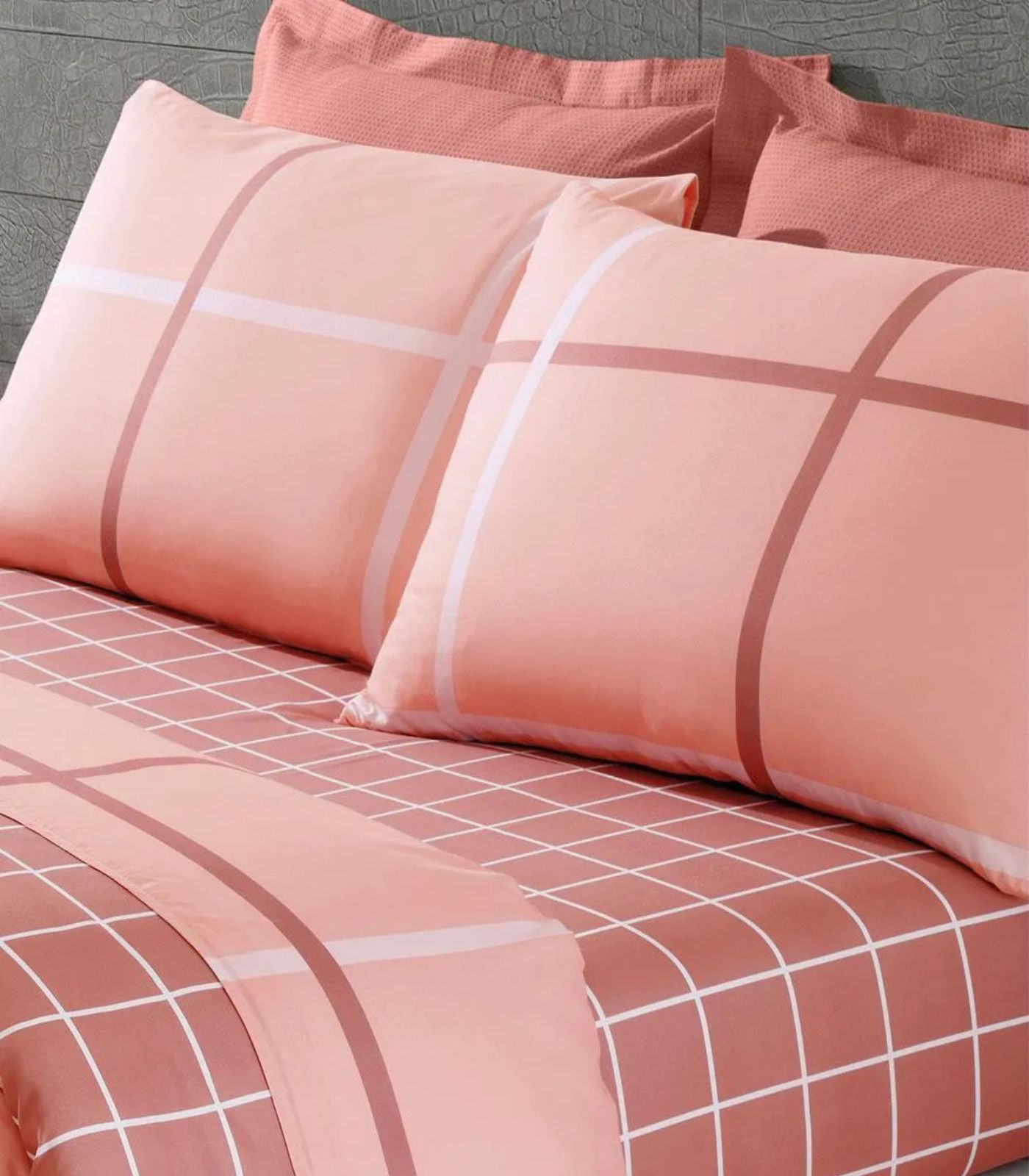 Jogo De Cama Casal 4 Peças Lar E Lazer Rosa - Imagem 3