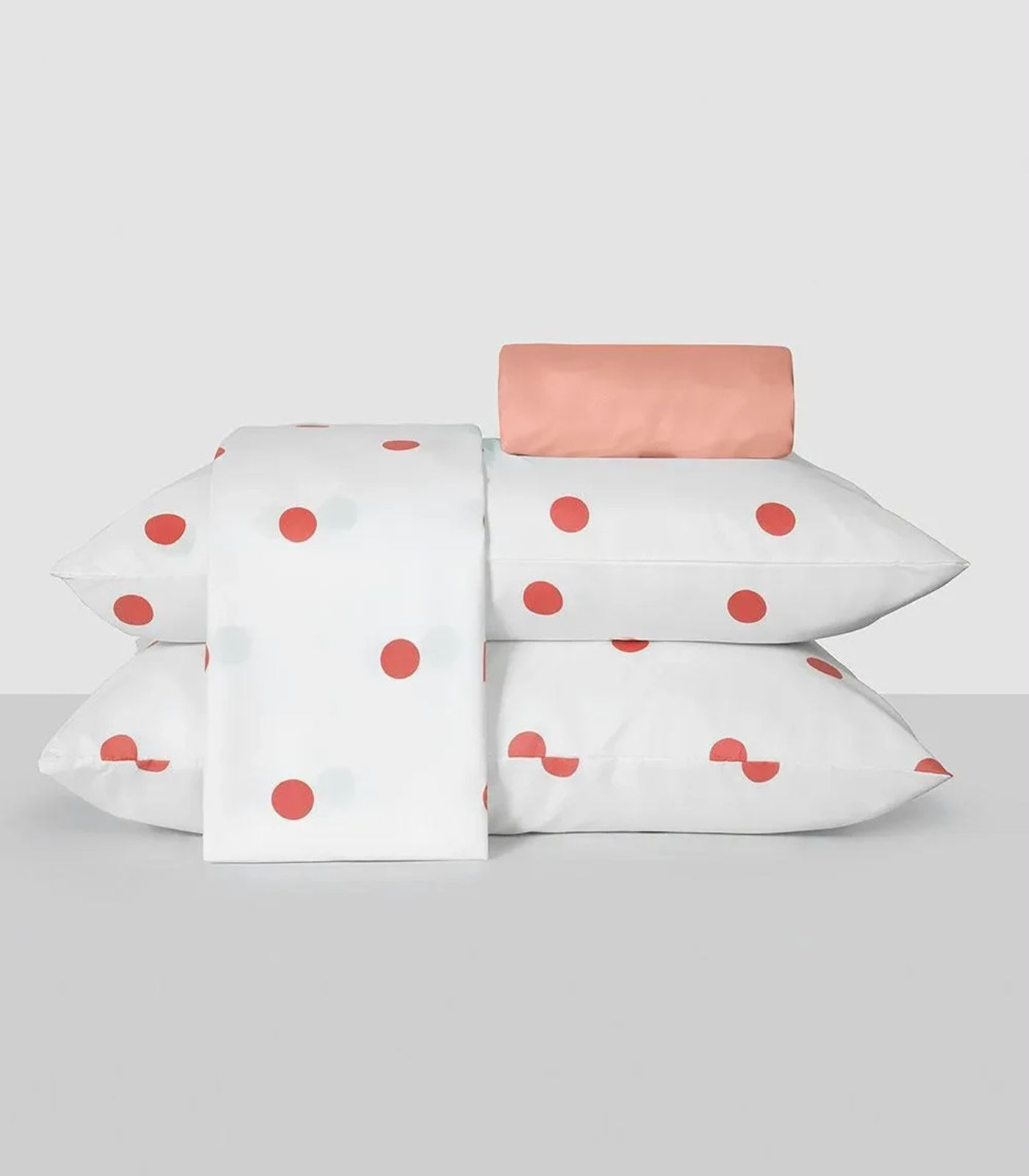 Jogo De Cama Queen Poá 150 Fios Lar E Lazer Branco