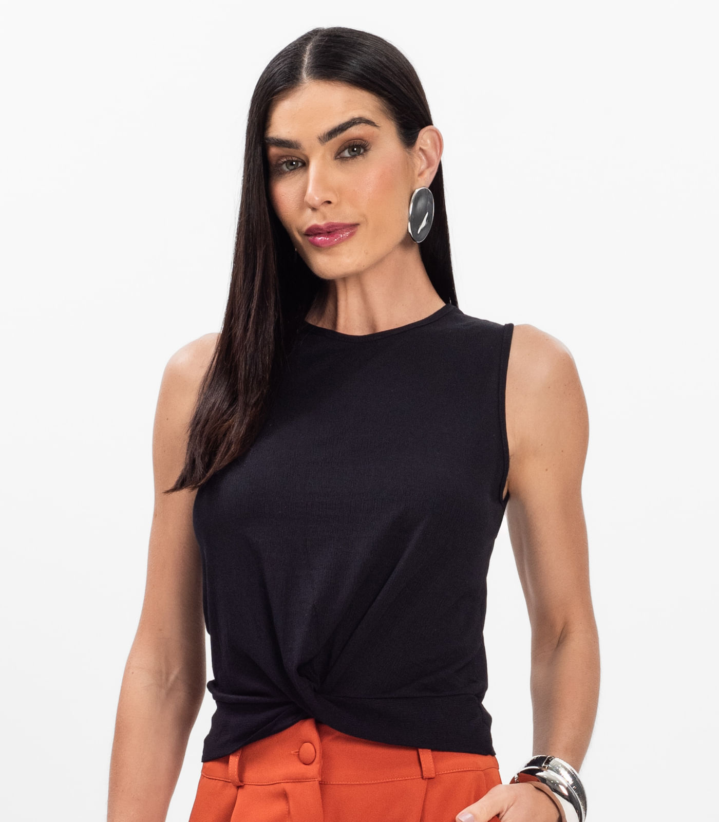 Regata Feminina Infinita Cor Preto - Imagem 2