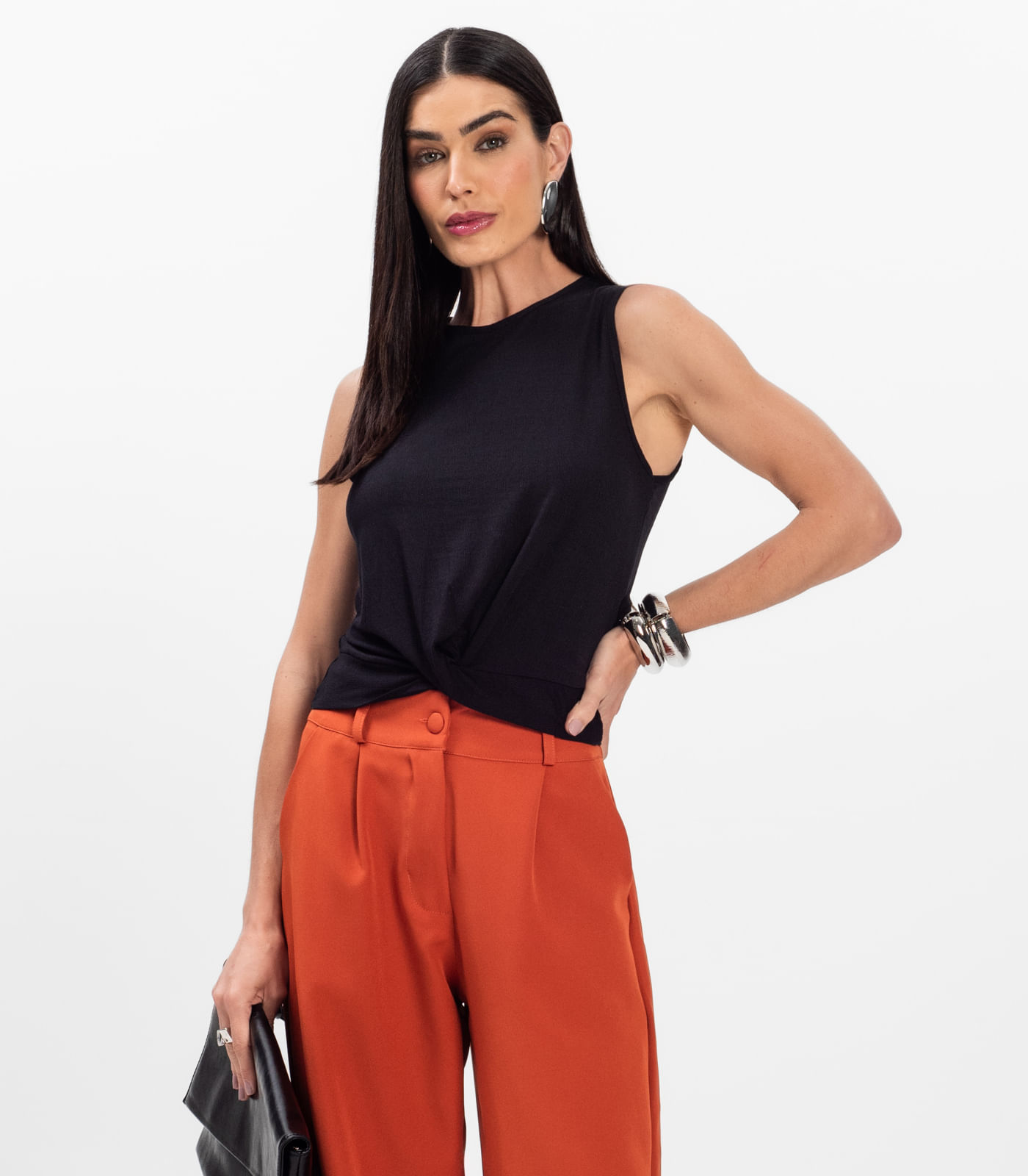 Regata Feminina Infinita Cor Preto - Imagem 5