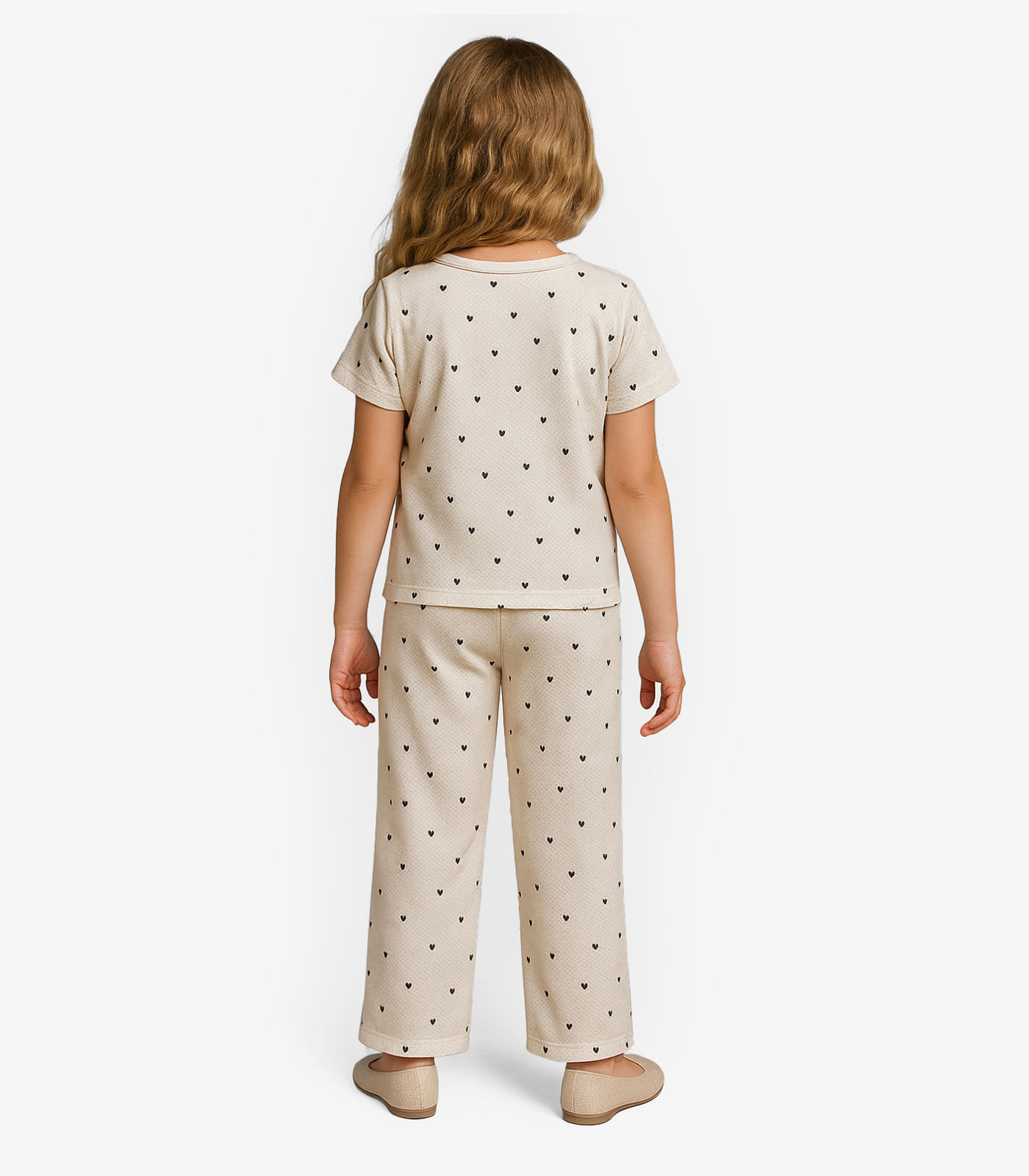 Pijama Feminino Infantil Select Bege - Imagem 14
