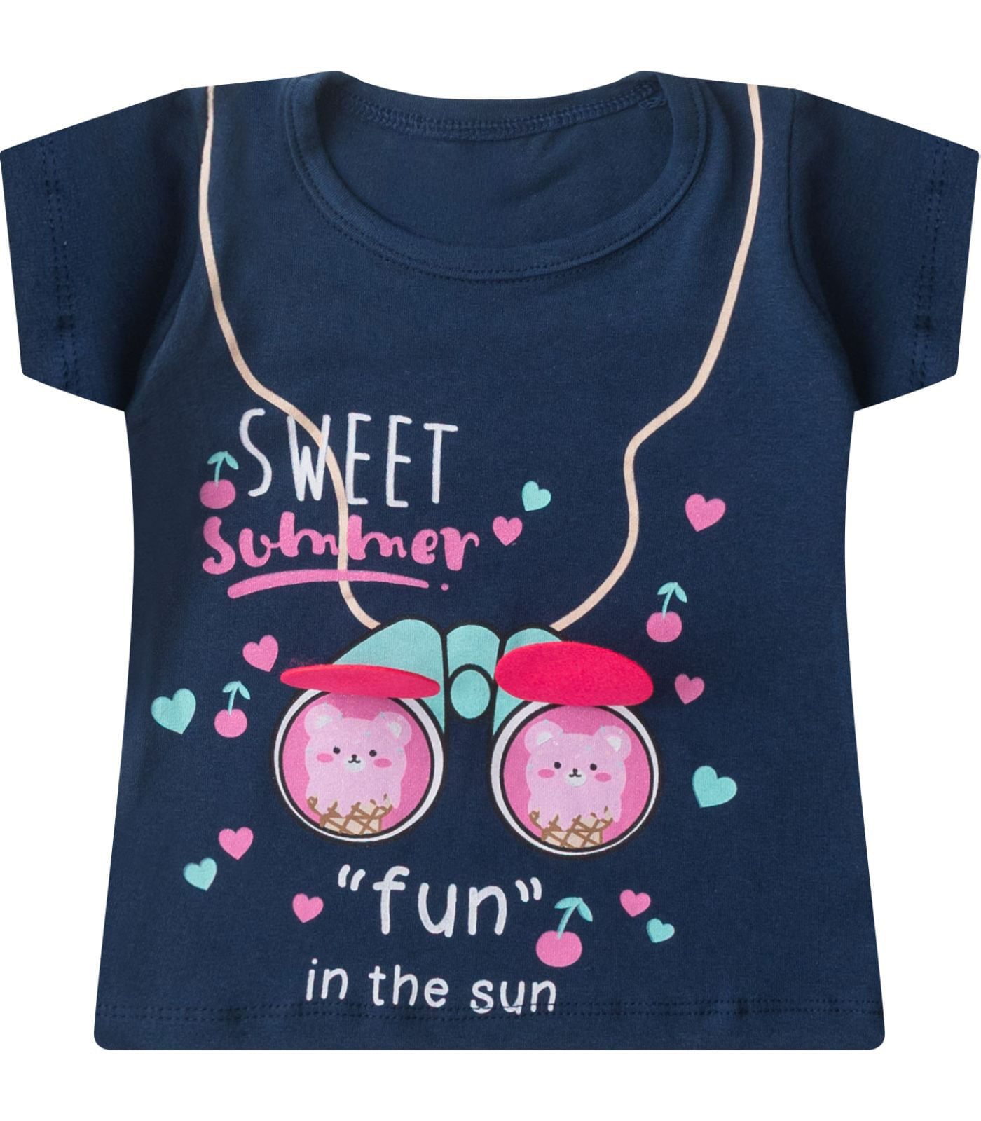 Conjunto Infantil Menina Curto Interativo Select Azul - Imagem 2