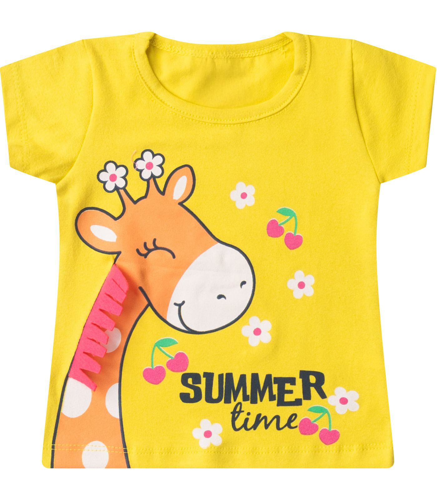 Conjunto Infantil Menina Curto Interativo Select Amarelo - Imagem 2