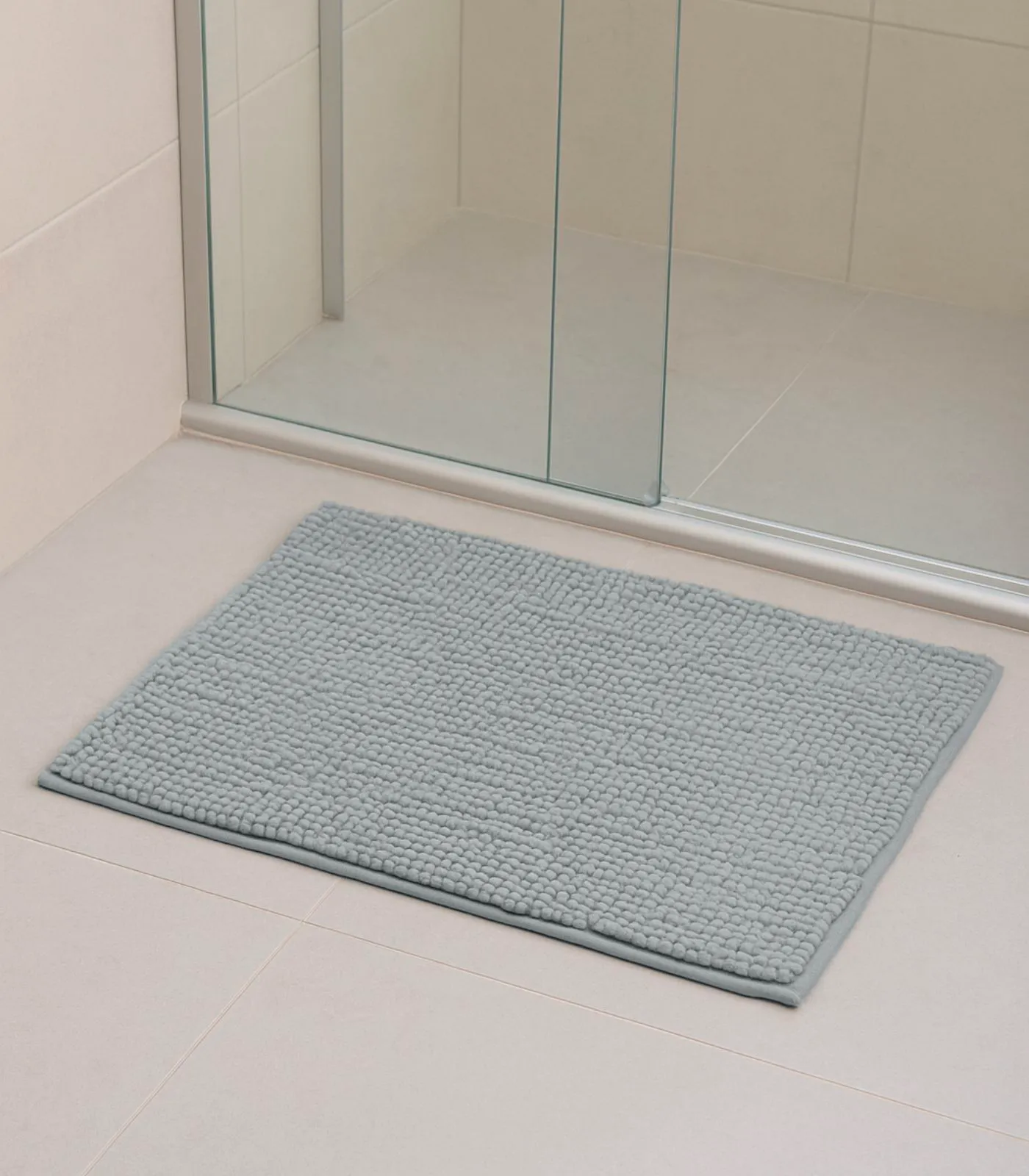 Kit 3 Tapetes Pipoca Bolinha Toque Macio RoviHome Cinza - Imagem 2