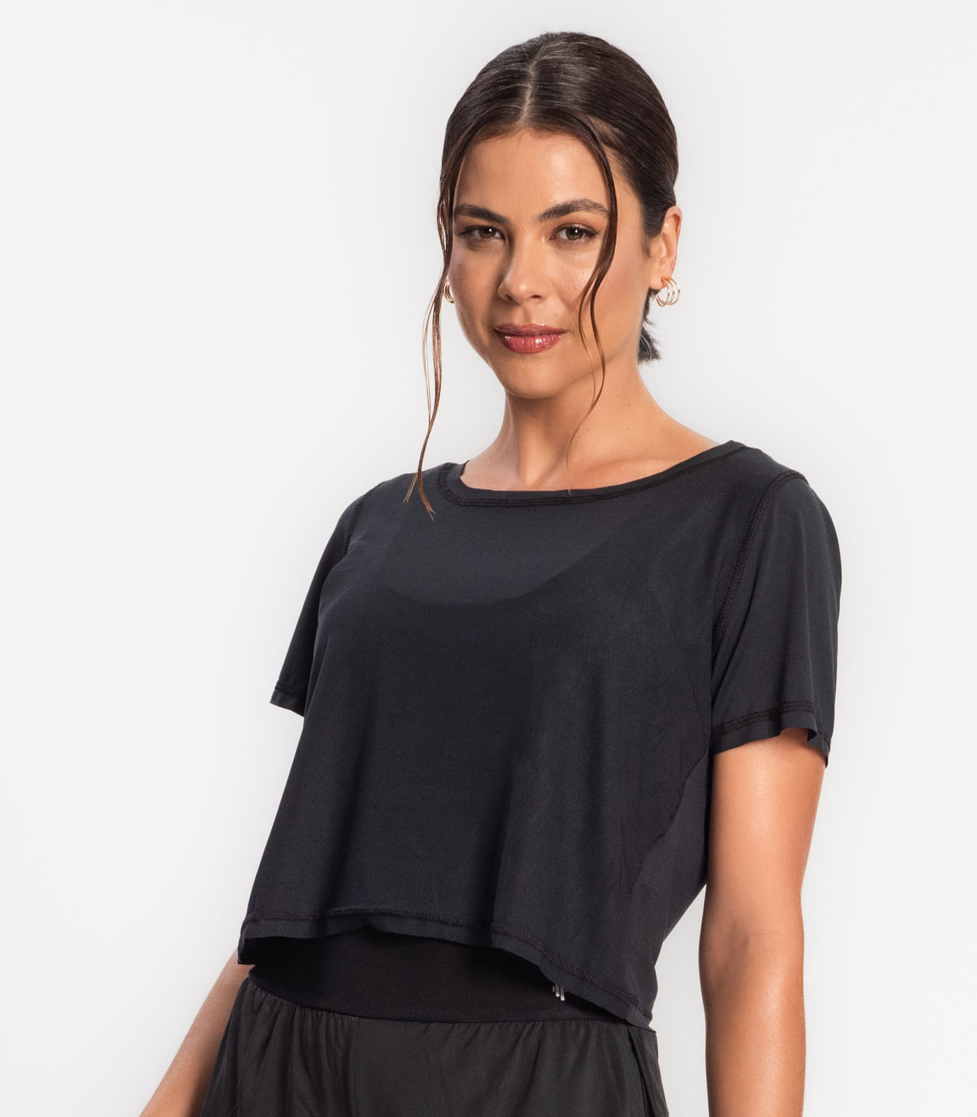 Blusa Feminina Dry Fit Para Academia FTK Preto - Imagem 14