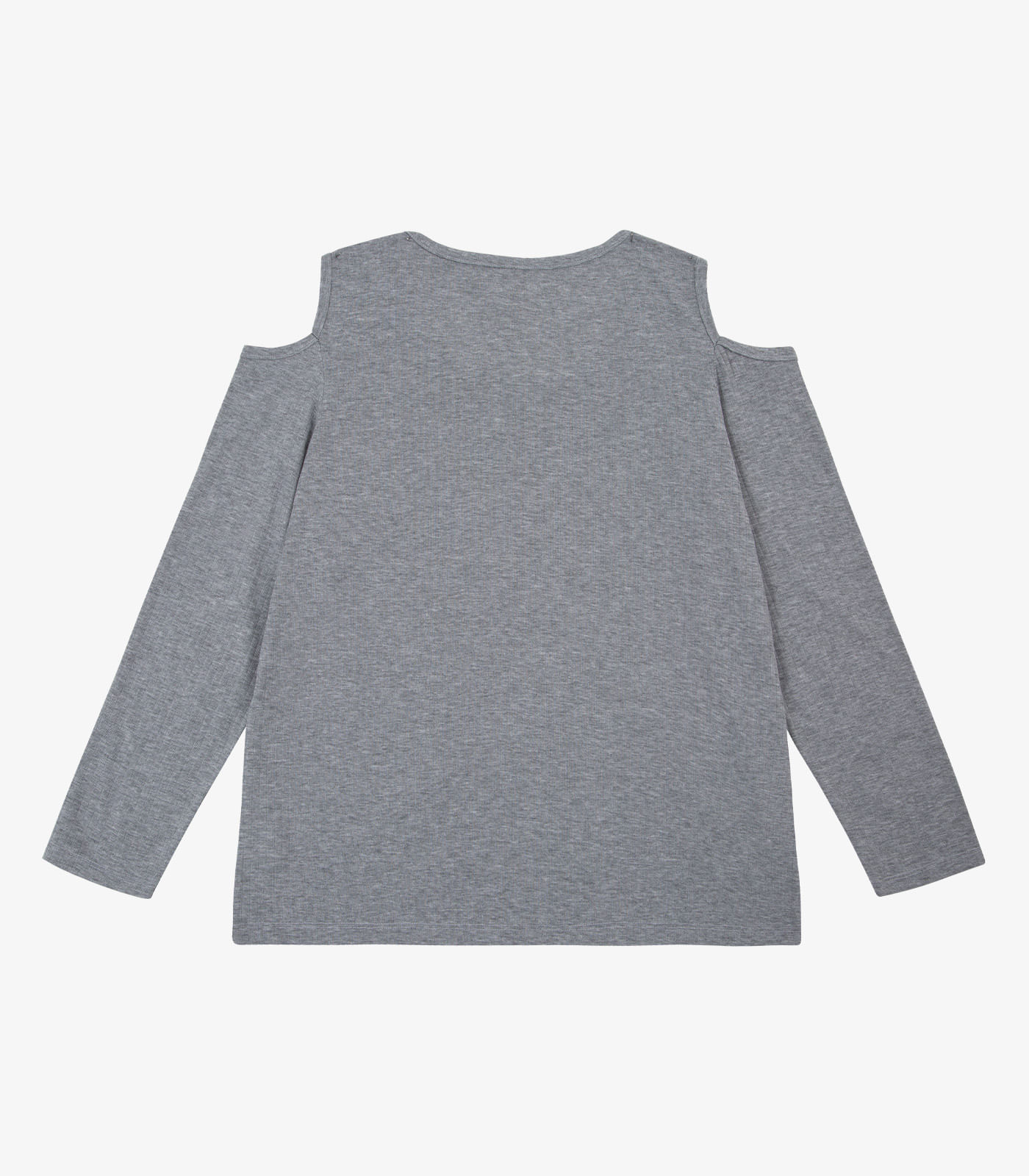 Blusa Feminina Plus Size Ribana Canelada RechSul Cinza - Imagem 9