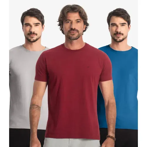 Kit 3 Camisetas Masculinas Básicas Select Sortidas