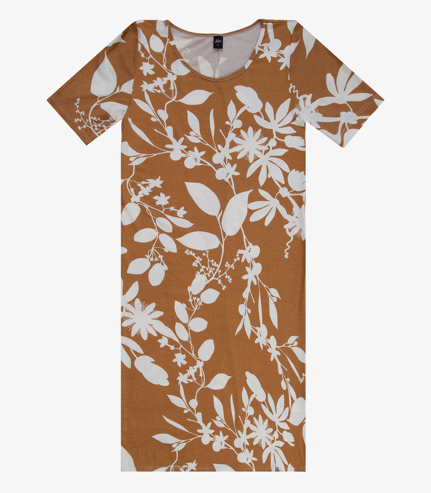 Vestido Curto Estampado Rovitex Marrom - Imagem 11