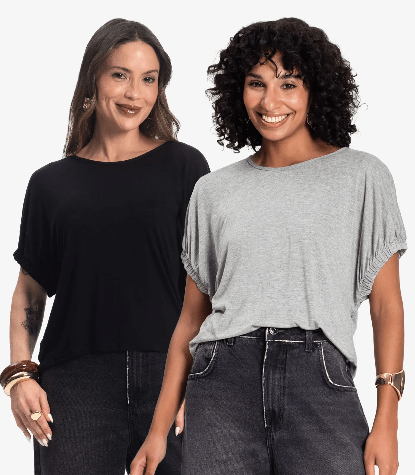 Kit 2 Blusas Viscose Infinita Cor Sortidas