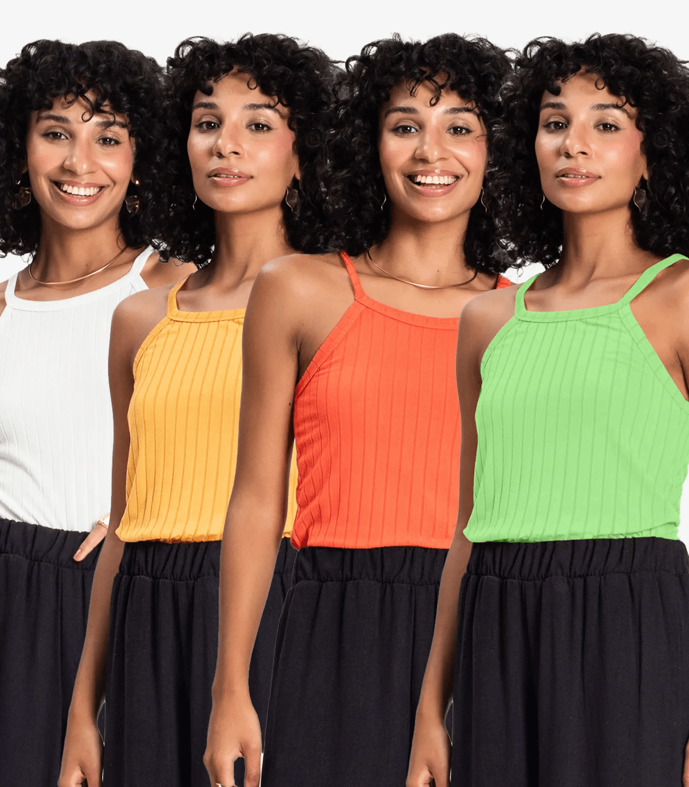 Kit 4 Regatas Femininas Infinita Cor Sortidas