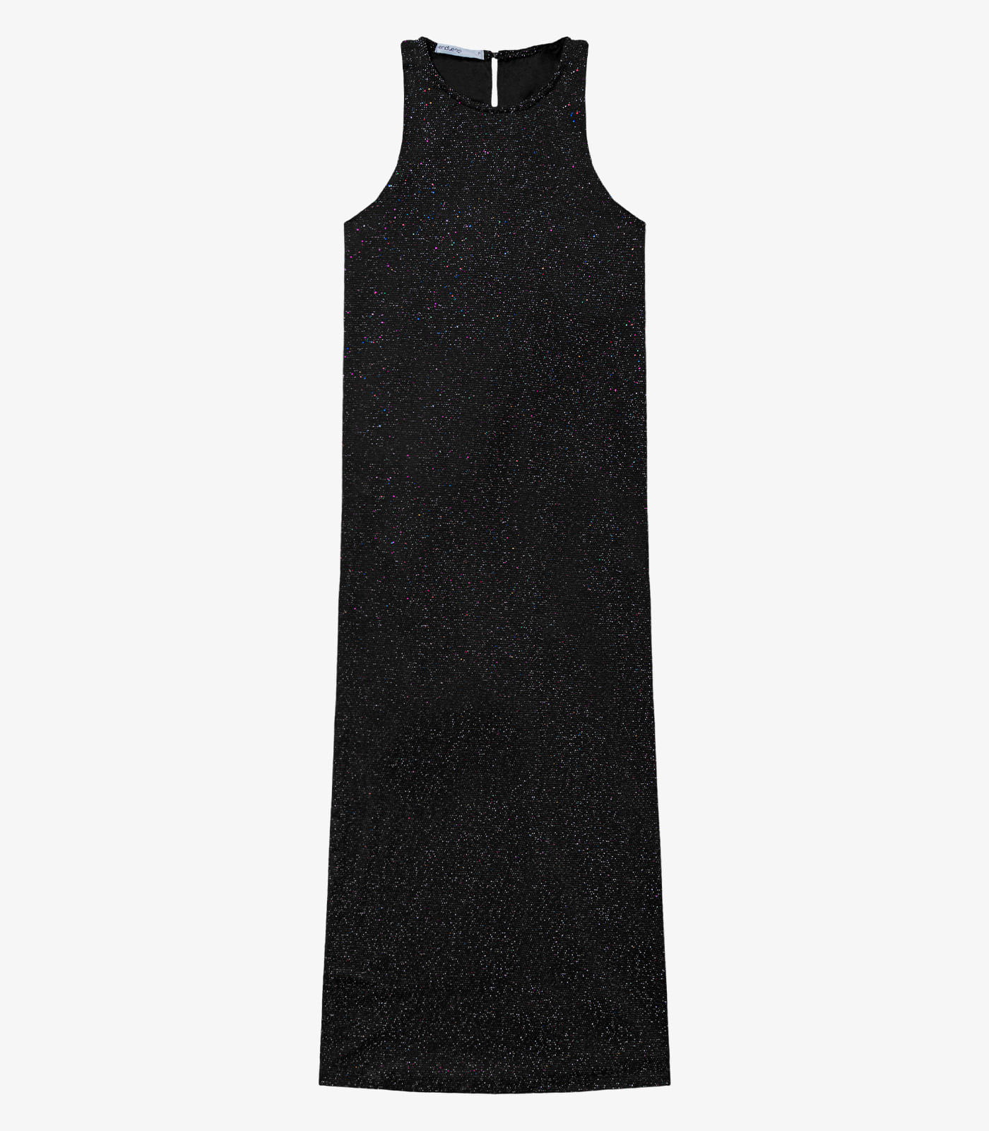 Vestido Midi Com Brilho Endless Preto - Imagem 2