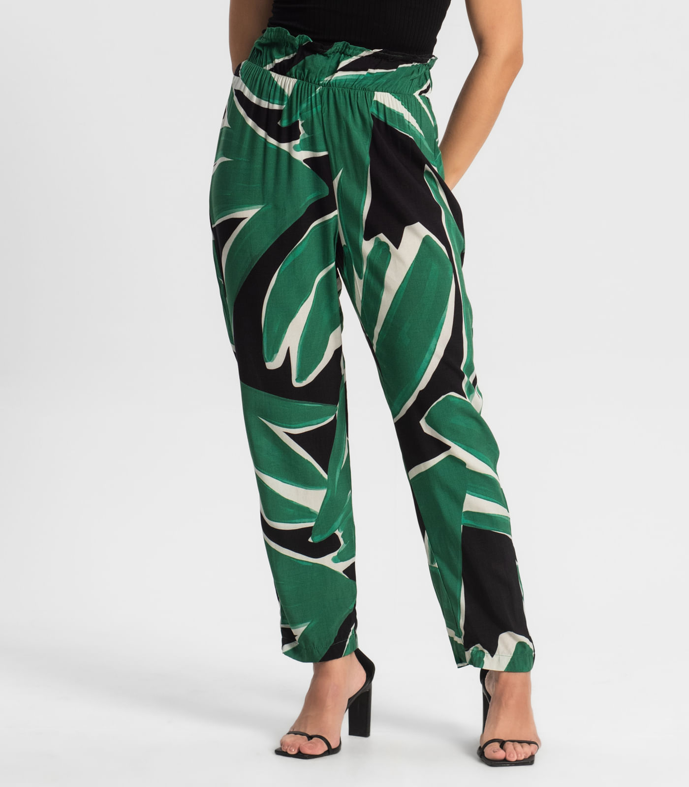 Calça Feminina Estampada Endless Preto - Imagem 2