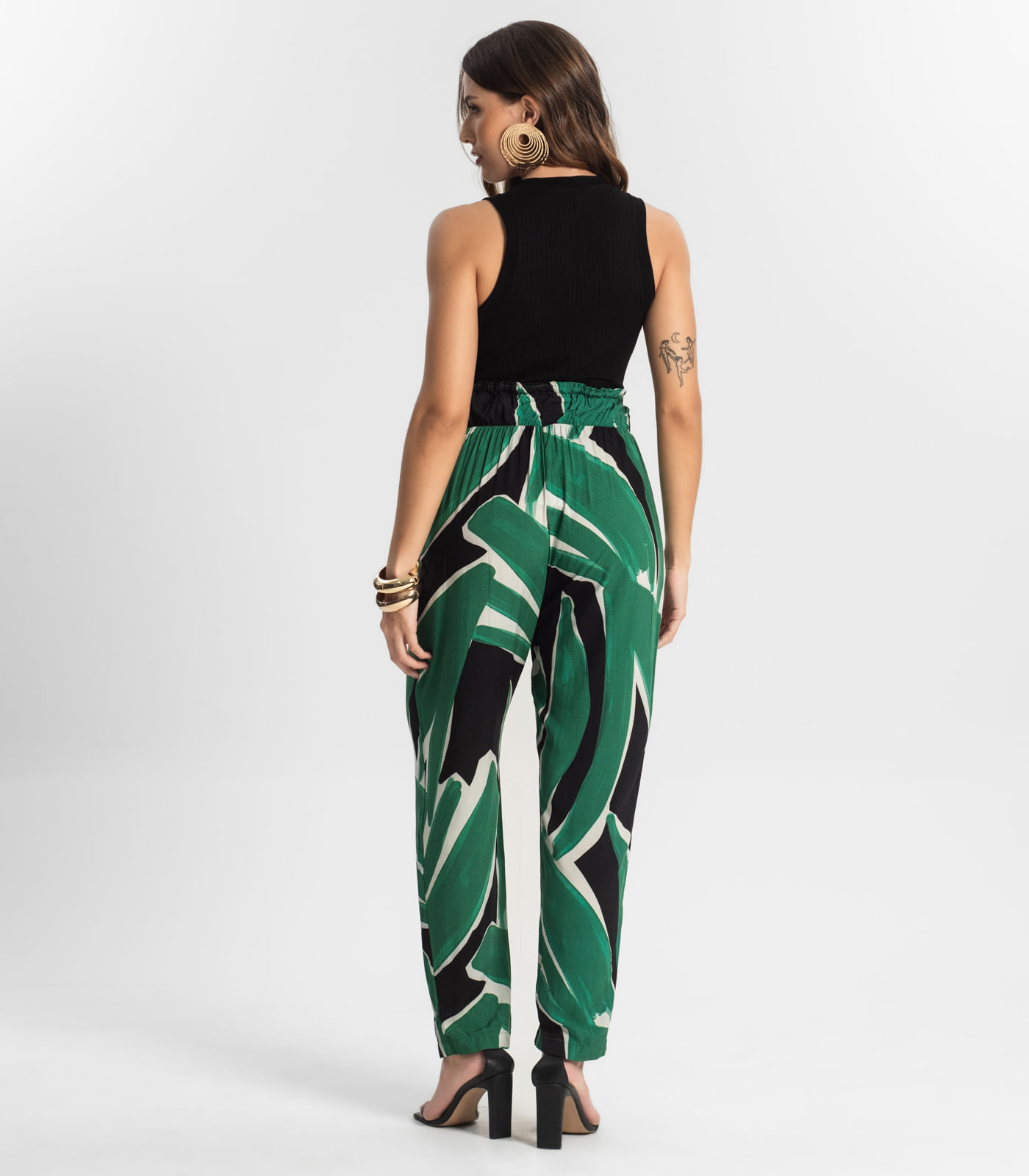 Calça Feminina Estampada Endless Preto - Imagem 3