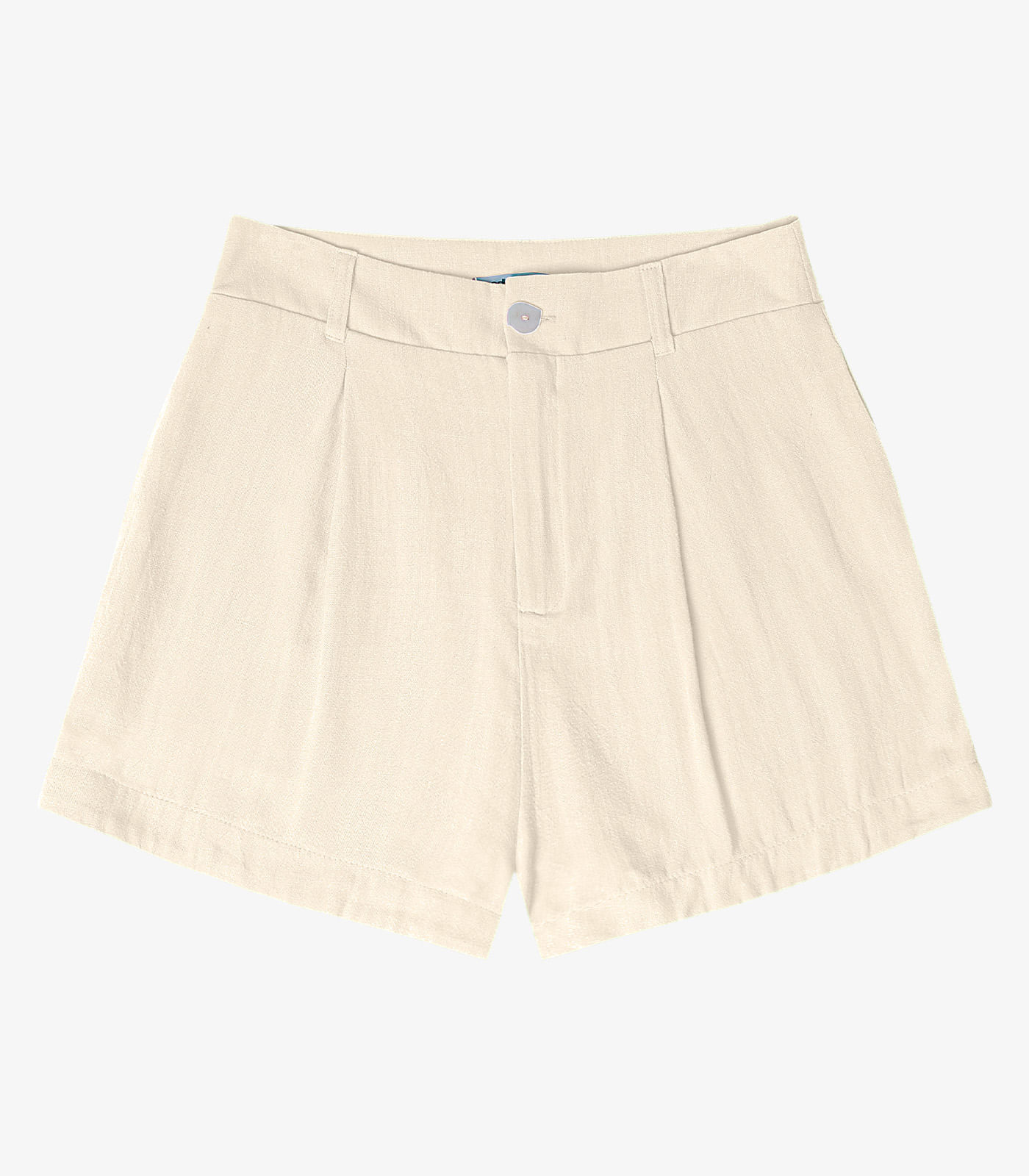 Shorts Feminino Em Linho Endless Bege - Imagem 5