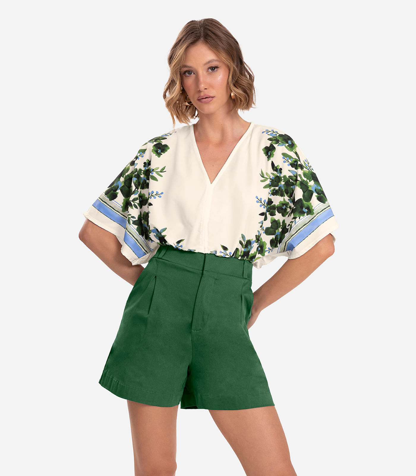 Blusa Feminina Com Manga Ampla Endless Bege