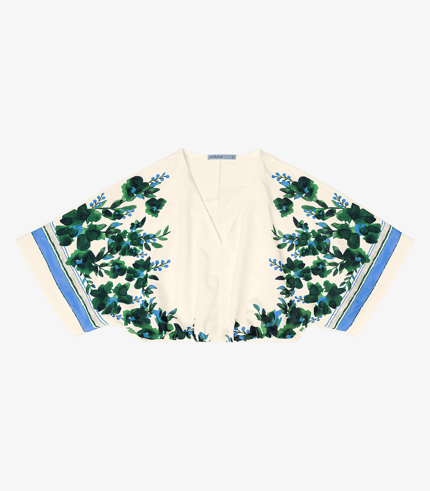 Blusa Feminina Com Manga Ampla Endless Bege - Imagem 2