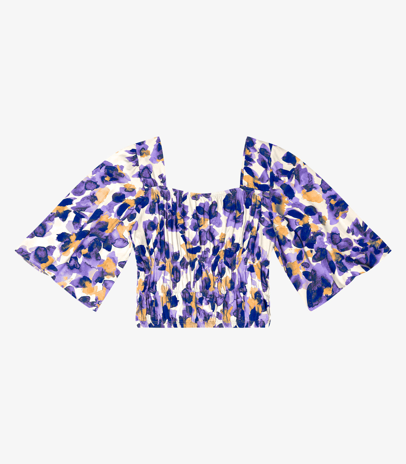 Blusa Cropped Feminina Estampada Endless Roxo - Imagem 5