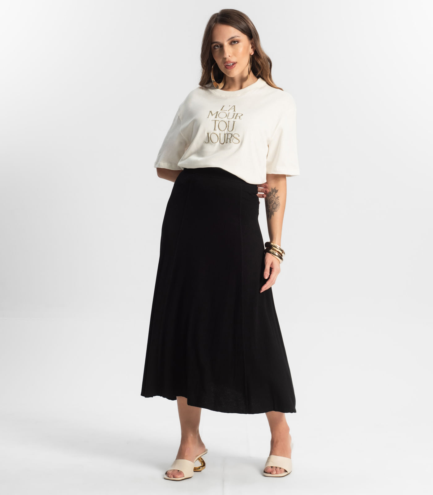 Saia Midi Endlesss Preto - Imagem 19