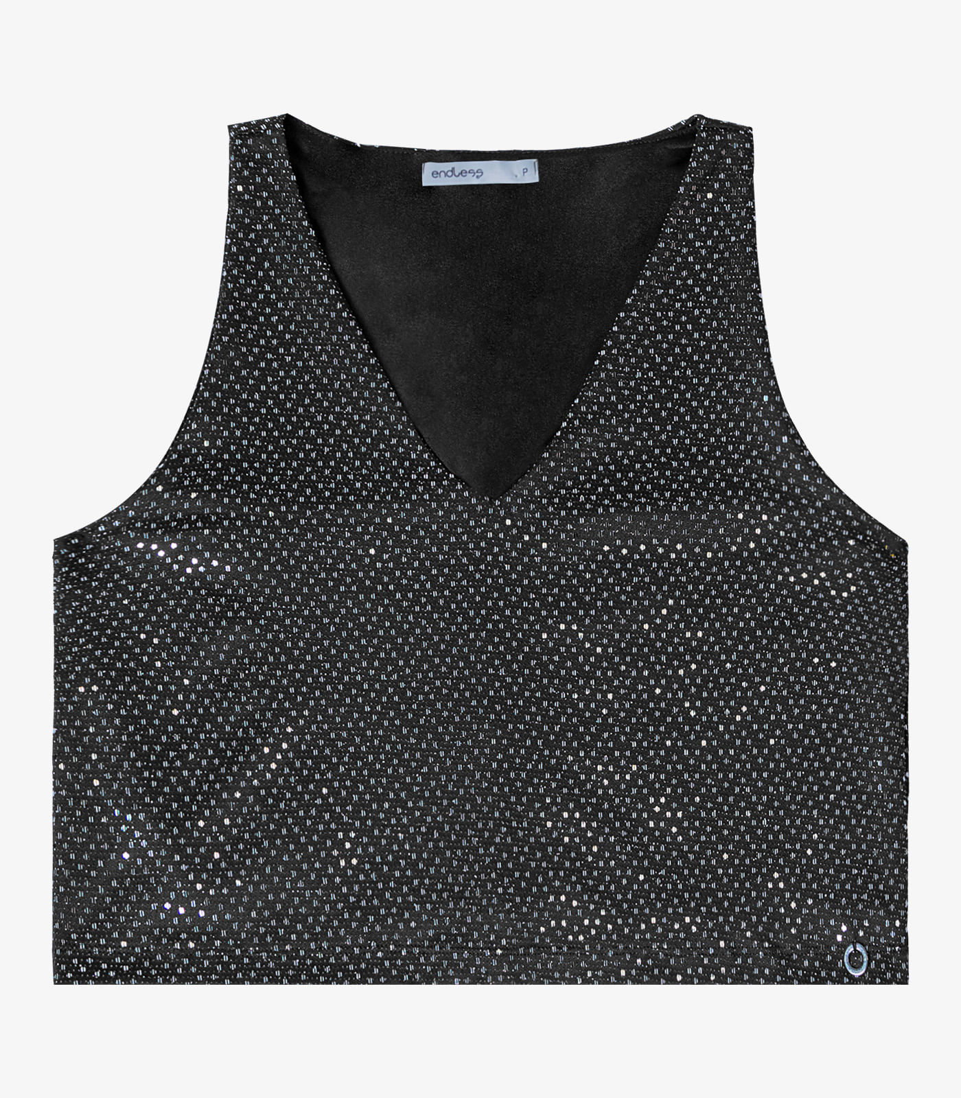 Regata Feminina Com Lantejoula Endless Preto - Imagem 8