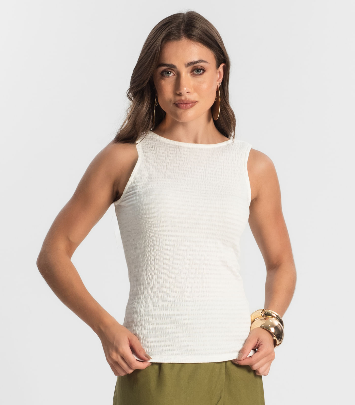 Regata Feminina Endless Bege - Imagem 7