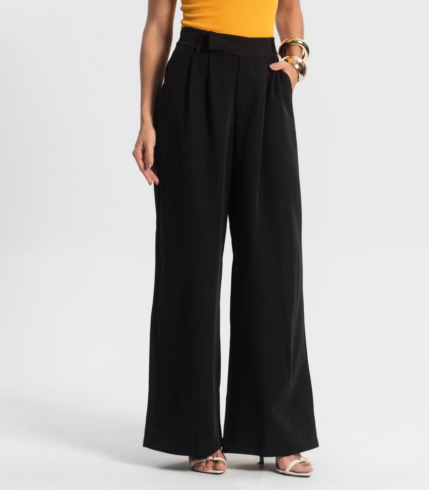 Calça Feminina Em Alfaiataria Endless Preto - Imagem 2