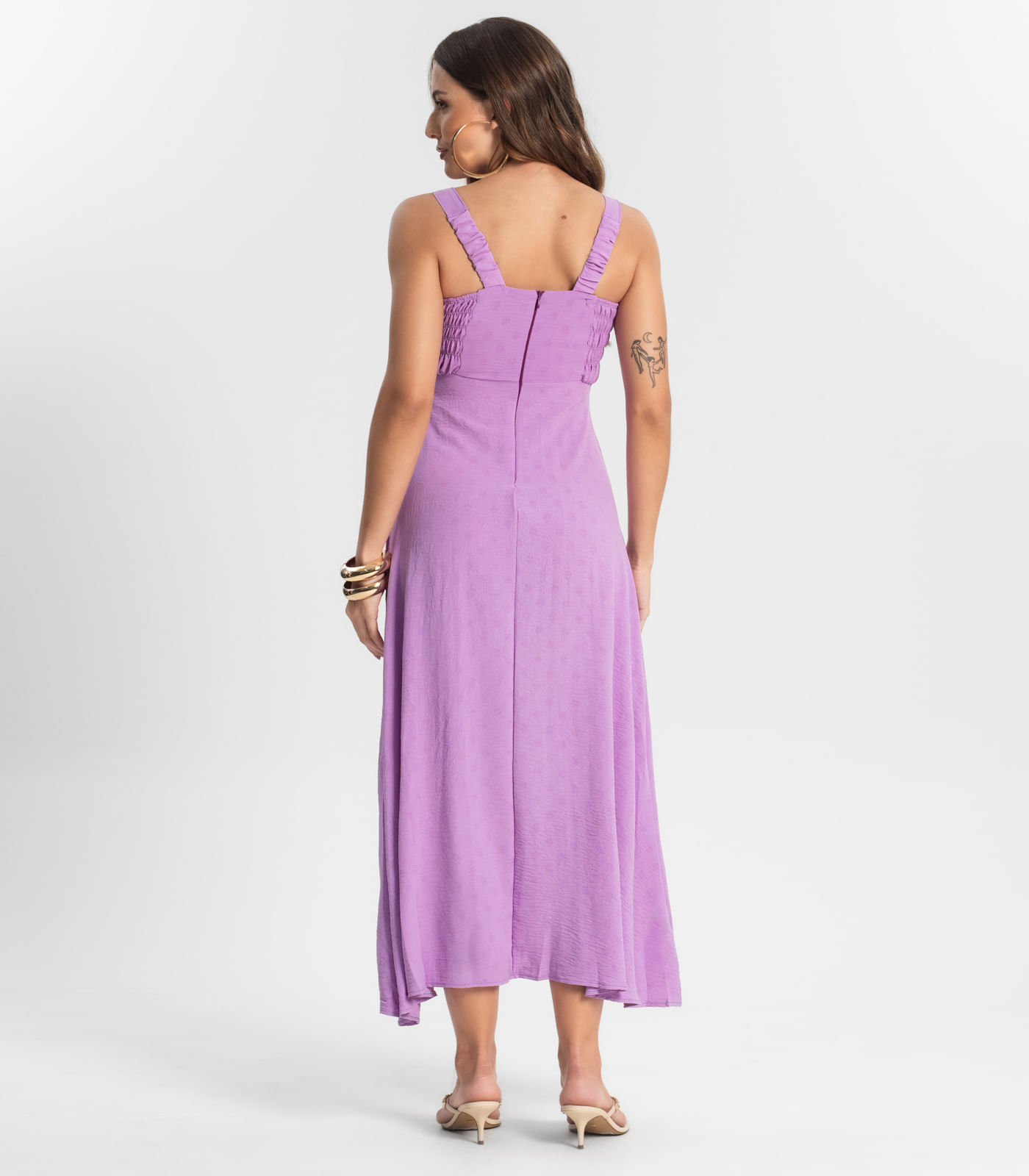 Vestido Midi De Alça Endless Roxo - Imagem 18